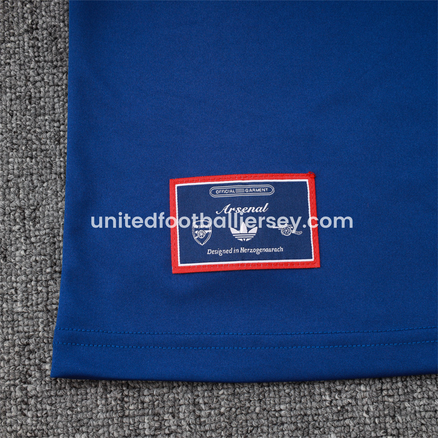 unitedfutballjersey-Arsenal 25-26 Throwback Trefoil Vest Training Set - Royal Blue Vest and Shorts