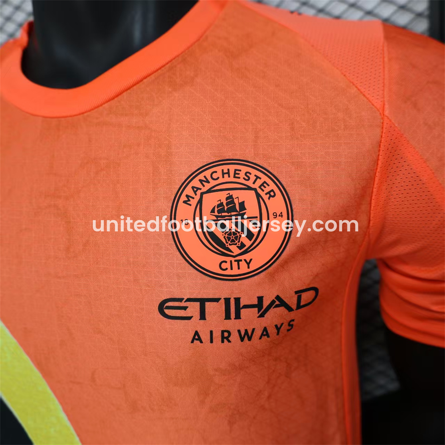 unitedfutballjersey-Manchester City 25-26 Orange Special Jersey - Player Version