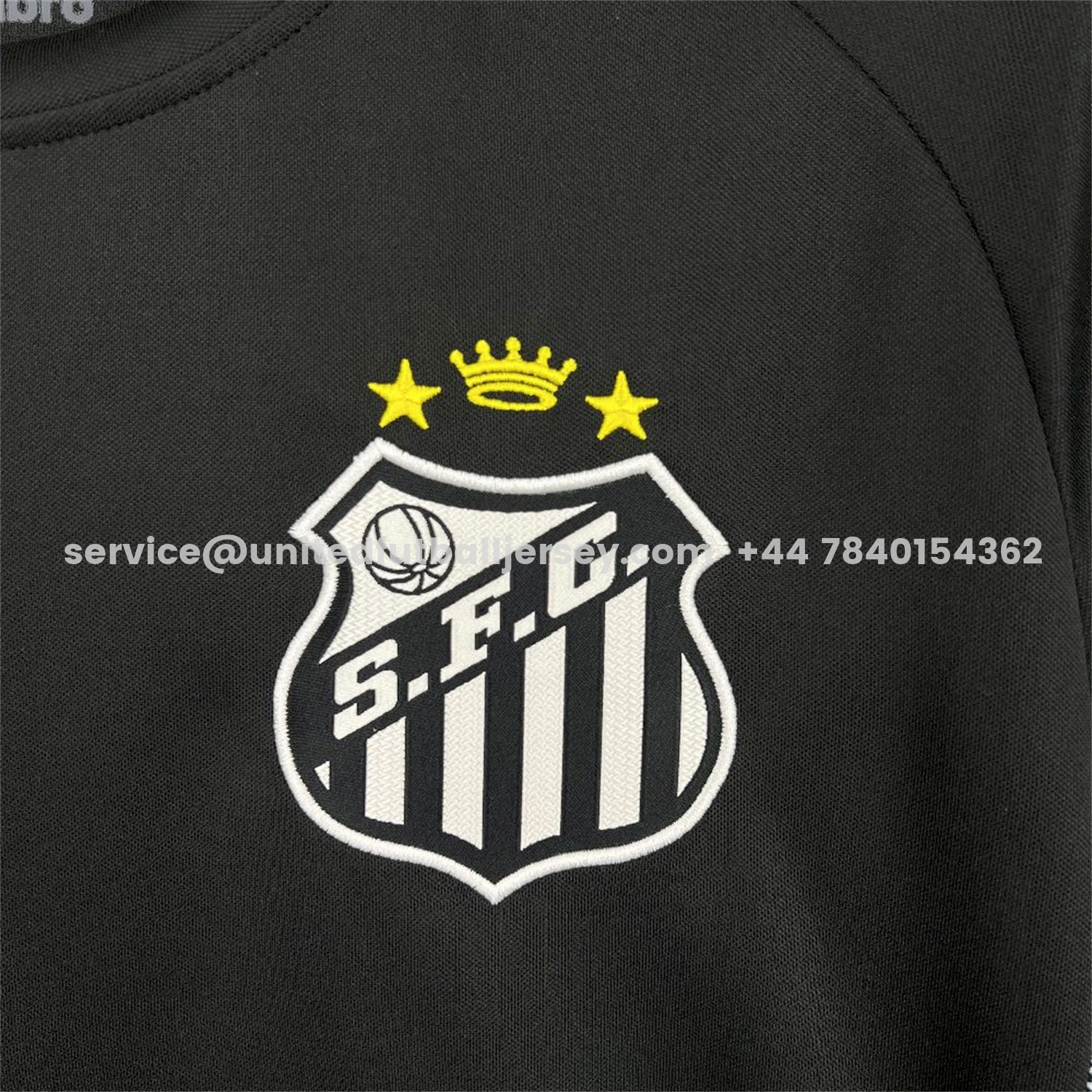unitedfutballjersey-Santos 25-26 Black Goalkeeper Unsponsored Jersey - Fans Version