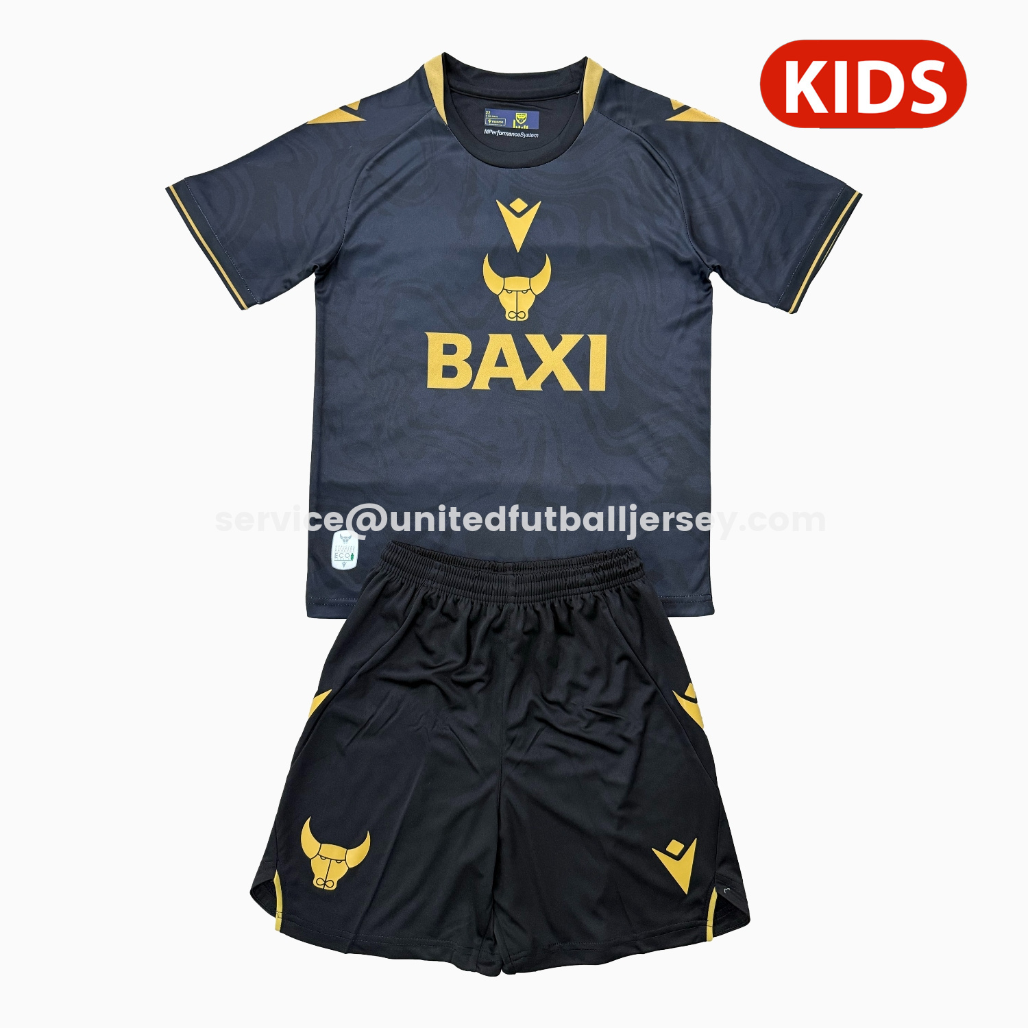 unitedfutballjersey-Oxford United 25-26 Away Kids Kit
