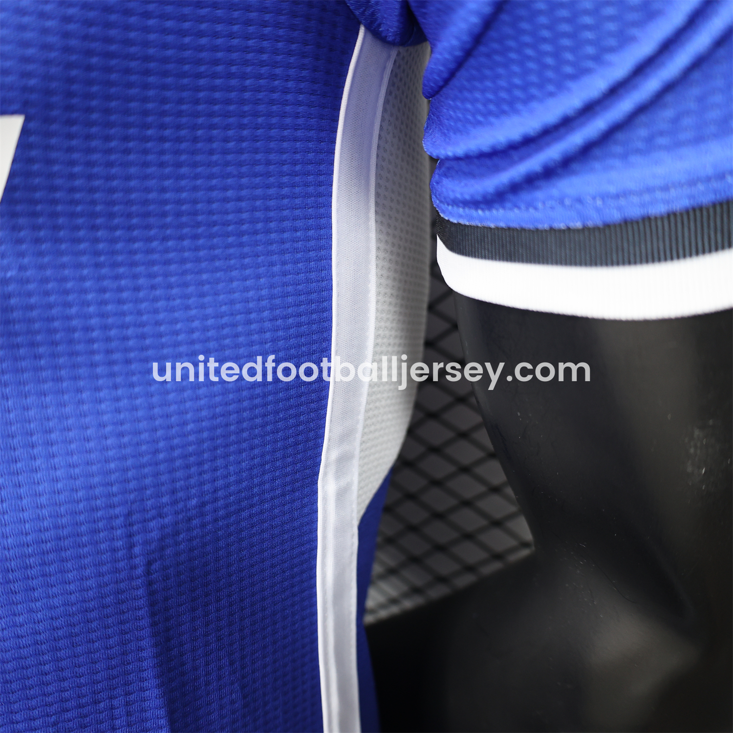 unitedfutballjersey-Algeria 25-26 Blue and Black Gradient with White Text Jersey - Player Version