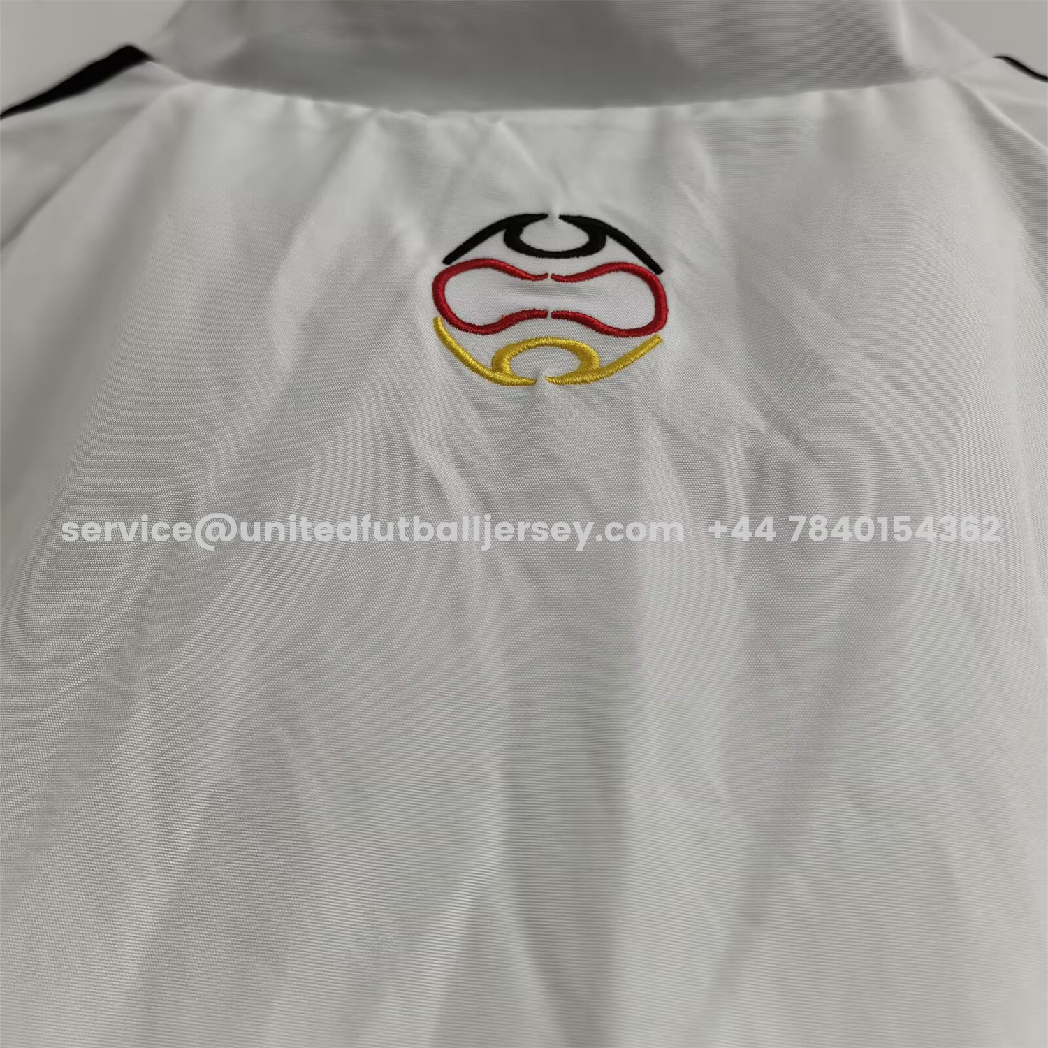 unitedfutballjersey-Retro Germany 2006 Vintage Style Windbreaker - White & Black