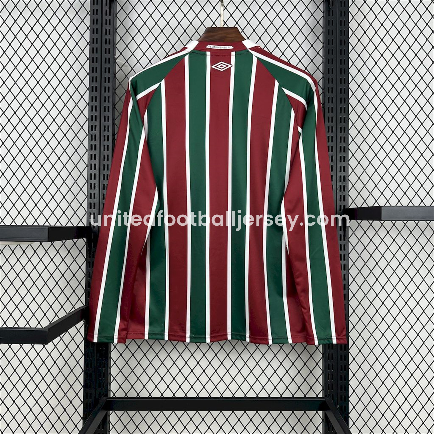 unitedfutballjersey-Fluminense 25-26 Home Long Sleeves Jersey - Fans Version