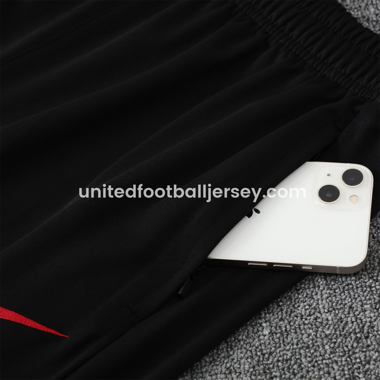 unitedfutballjersey-Liver.pool 25-26 POLO Short-Sleeve Training Set - Black Top and Pants