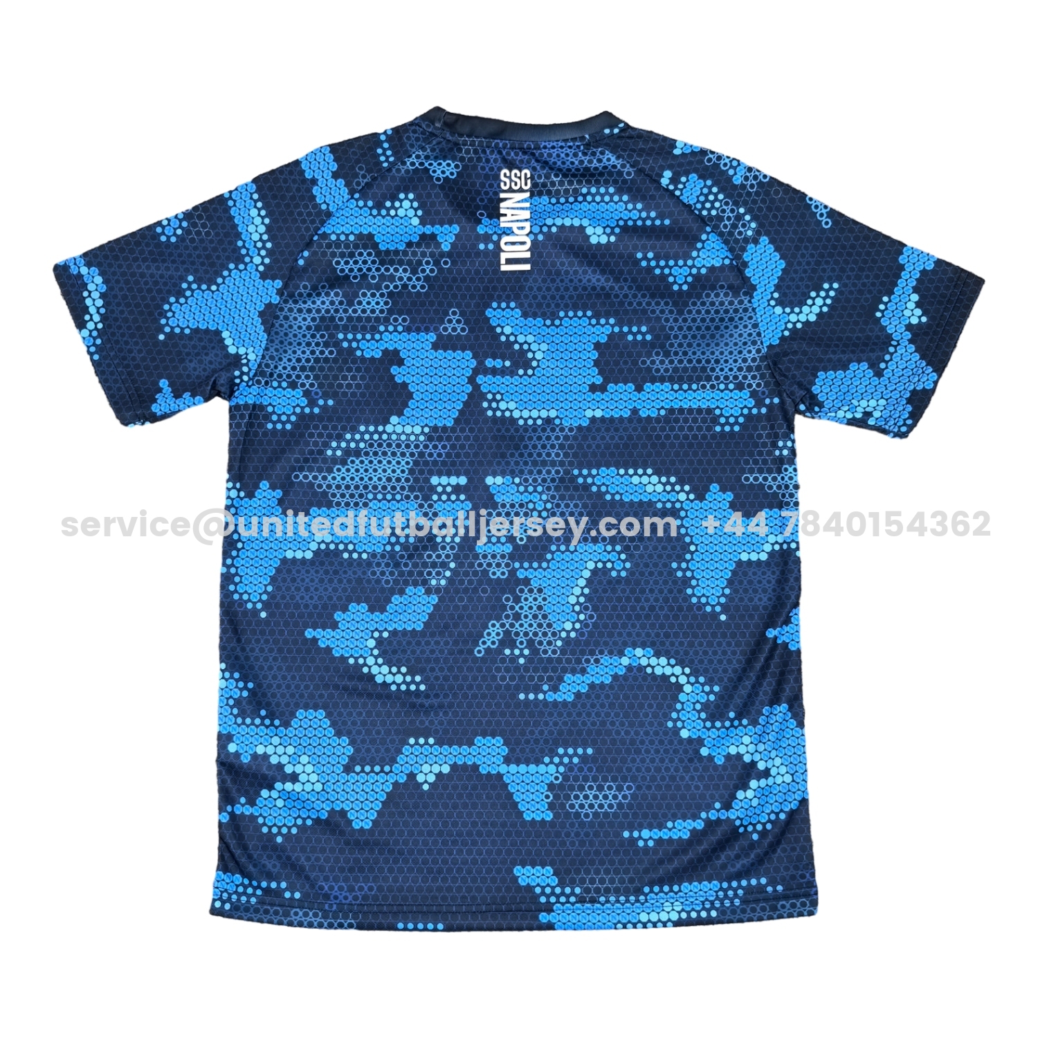 unitedfutballjersey-Napoli 24-25 Navy Blue Pre-Match Training Jersey - Fans Version