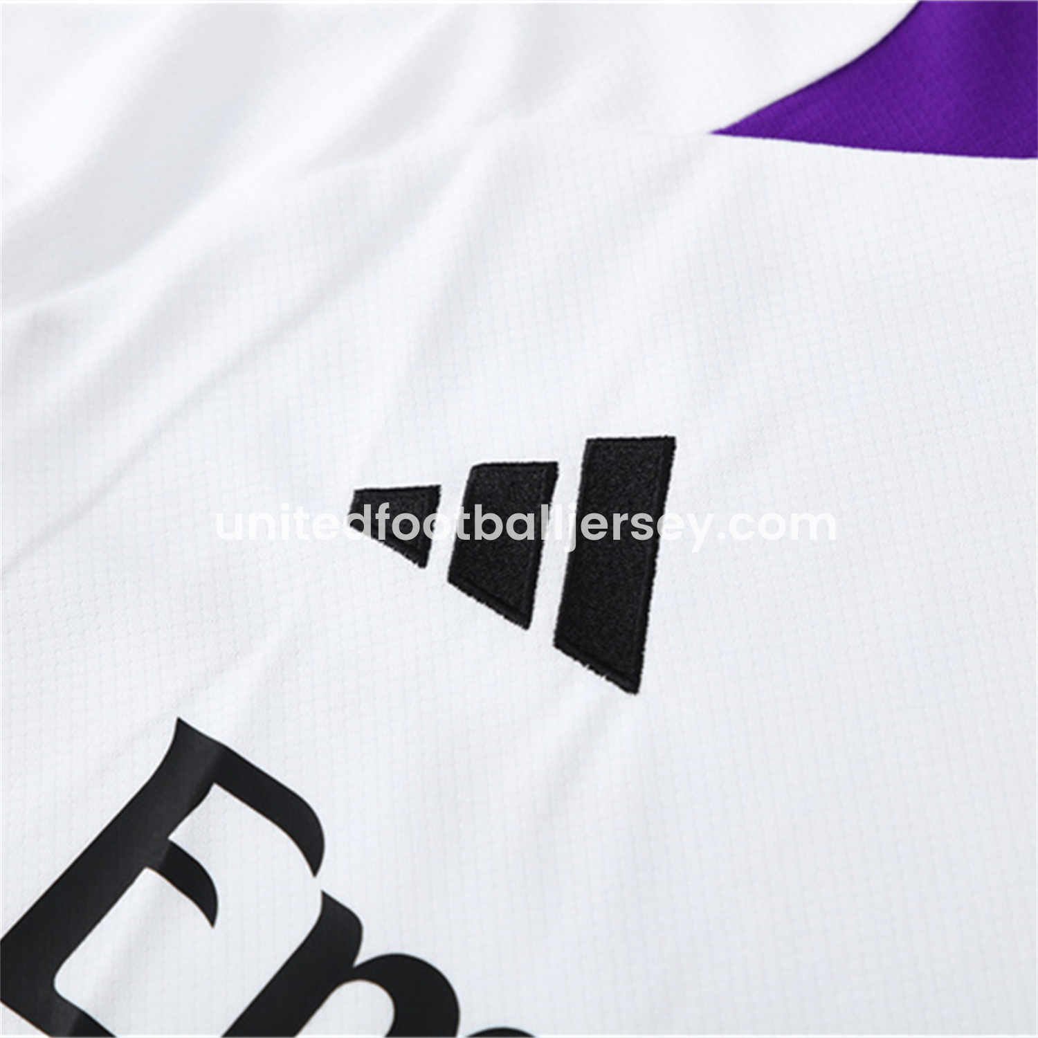 unitedfutballjersey-Real Madrid 24-25 Short-Sleeve Training Set - White with Purple