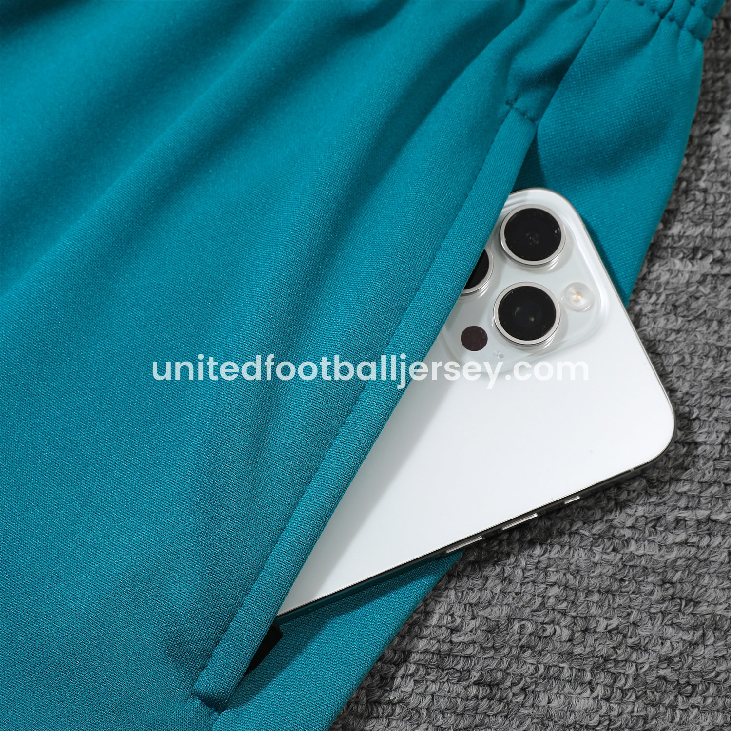 unitedfutballjersey-Portugal 25-26 POLO Short-Sleeve Training Set - White Top and Blue Pants