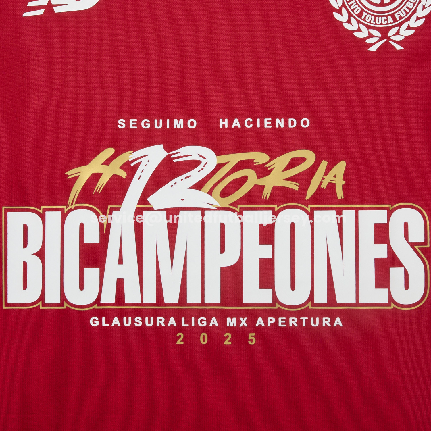 unitedfutballjersey-Toluca 25-26 Red Champion Commemorative Jersey - Fans Version