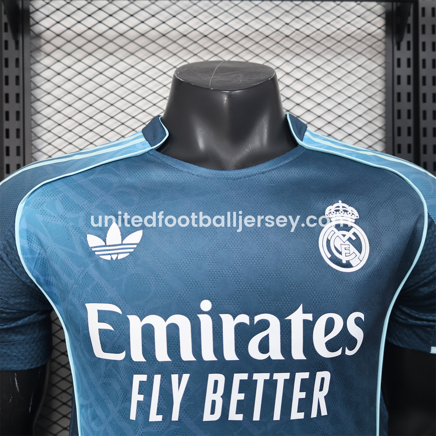 unitedfutballjersey-Real Madrid 25-26 Blue Gradient Jersey with RMFC Pattern - Player Version