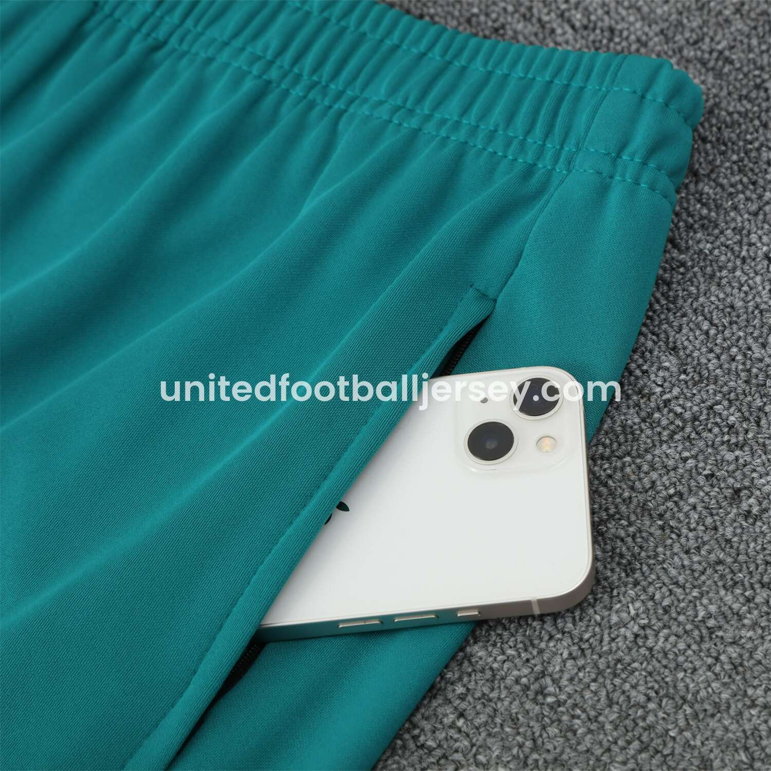 unitedfutballjersey-Portugal 25-26 POLO Short-Sleeve Training Set - Blue Green Top and Pants