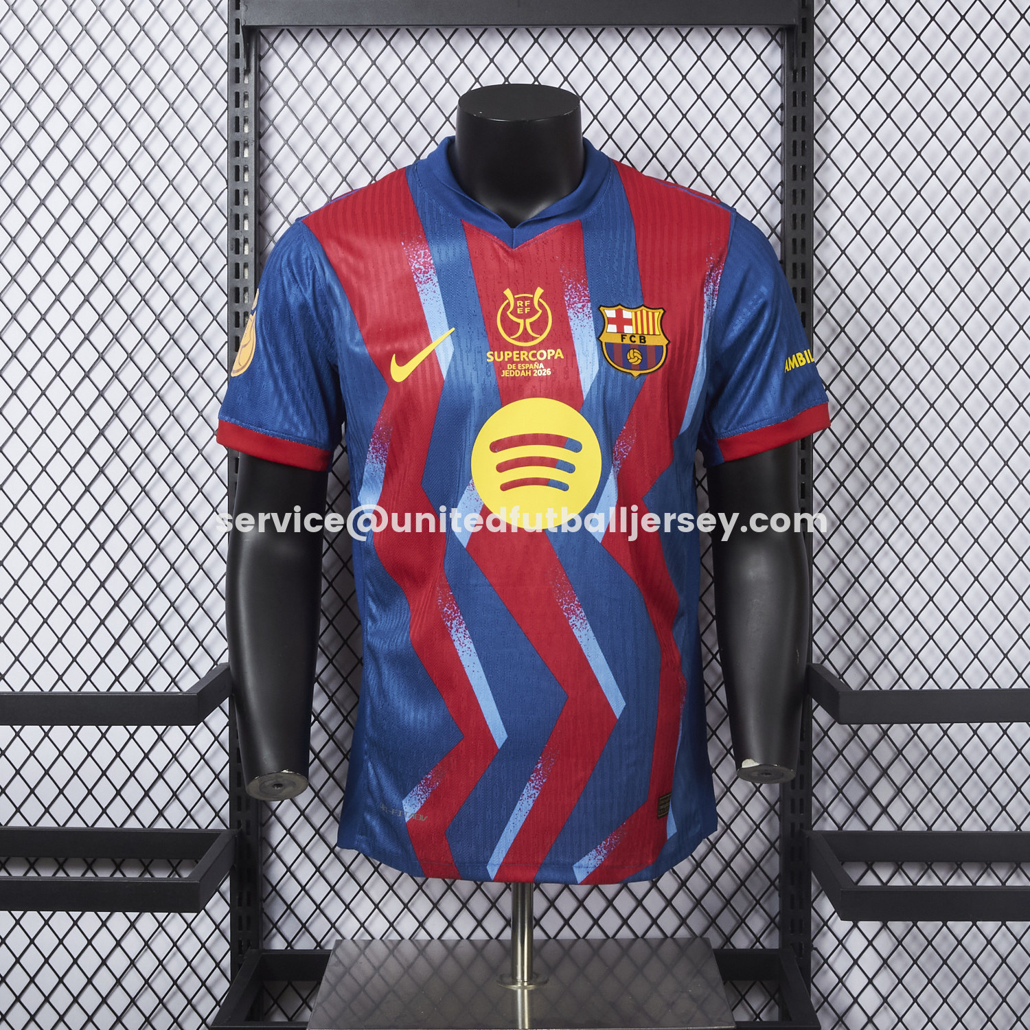 unitedfutballjersey-Barcelona 25-26 Supercopa De España Fourth Jersey - Player Version