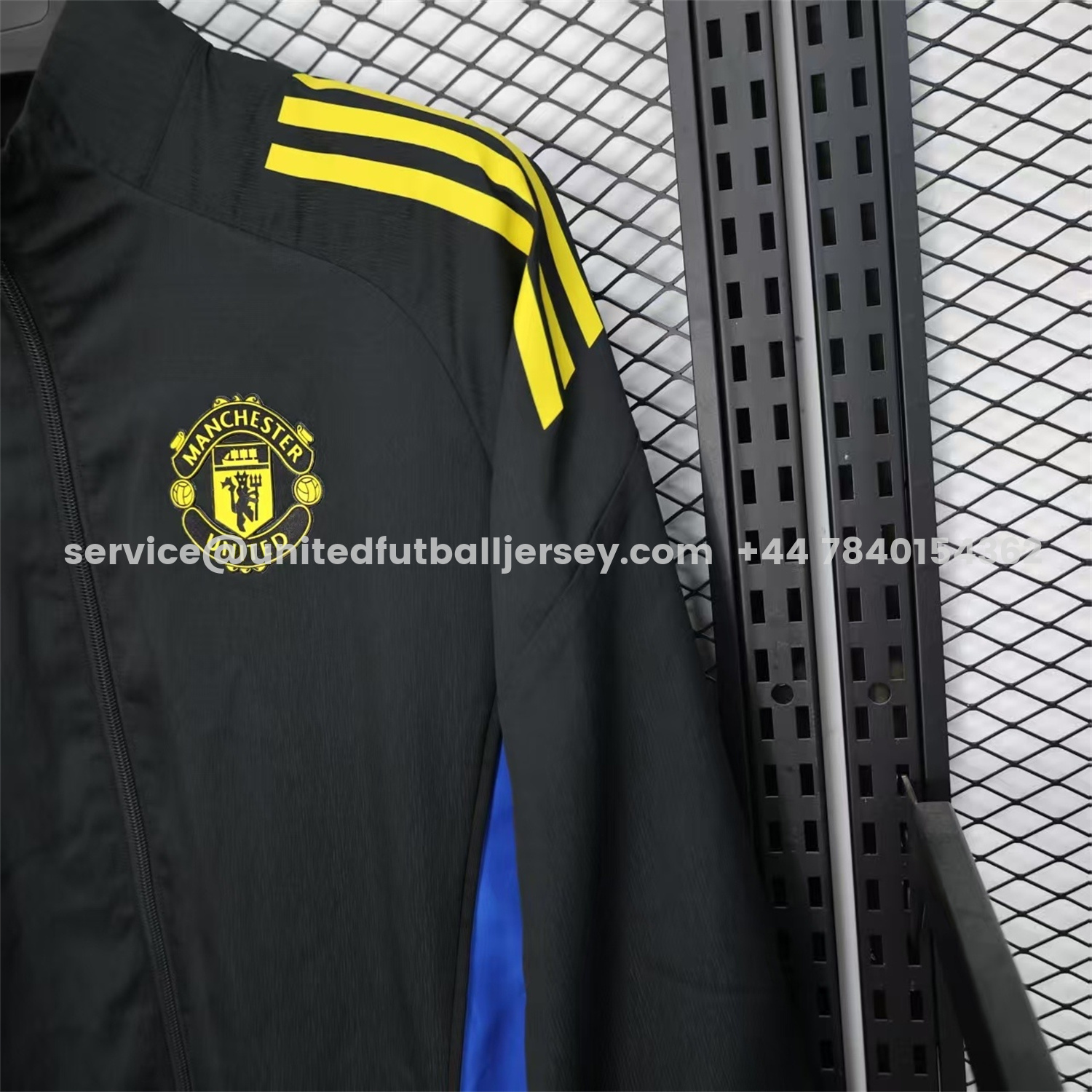 unitedfutballjersey-Manchester United 25-26 Black Windbreaker Jacket