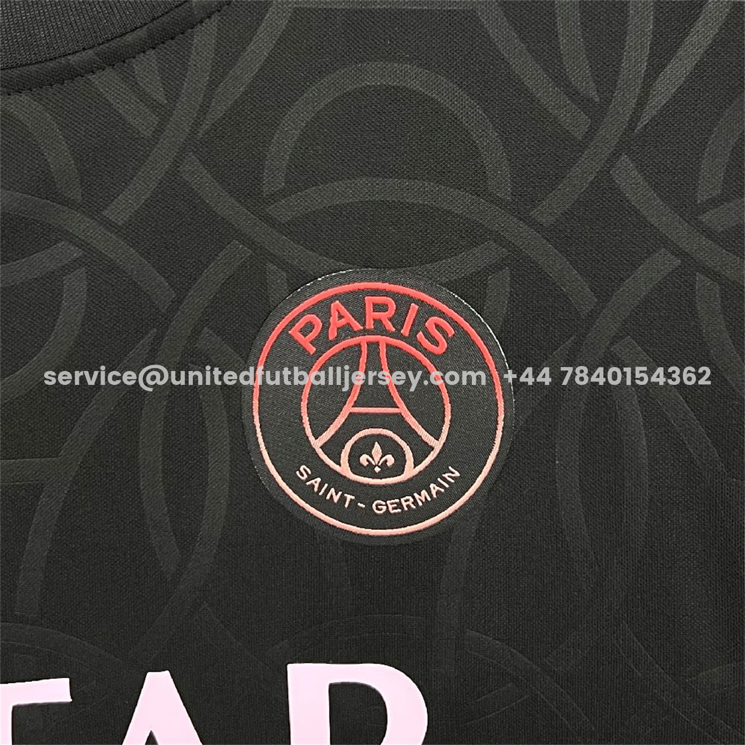 unitedfutballjersey-Paris Saint-Germain PSG 25-26 Black JD Training Jersey - Fans Version