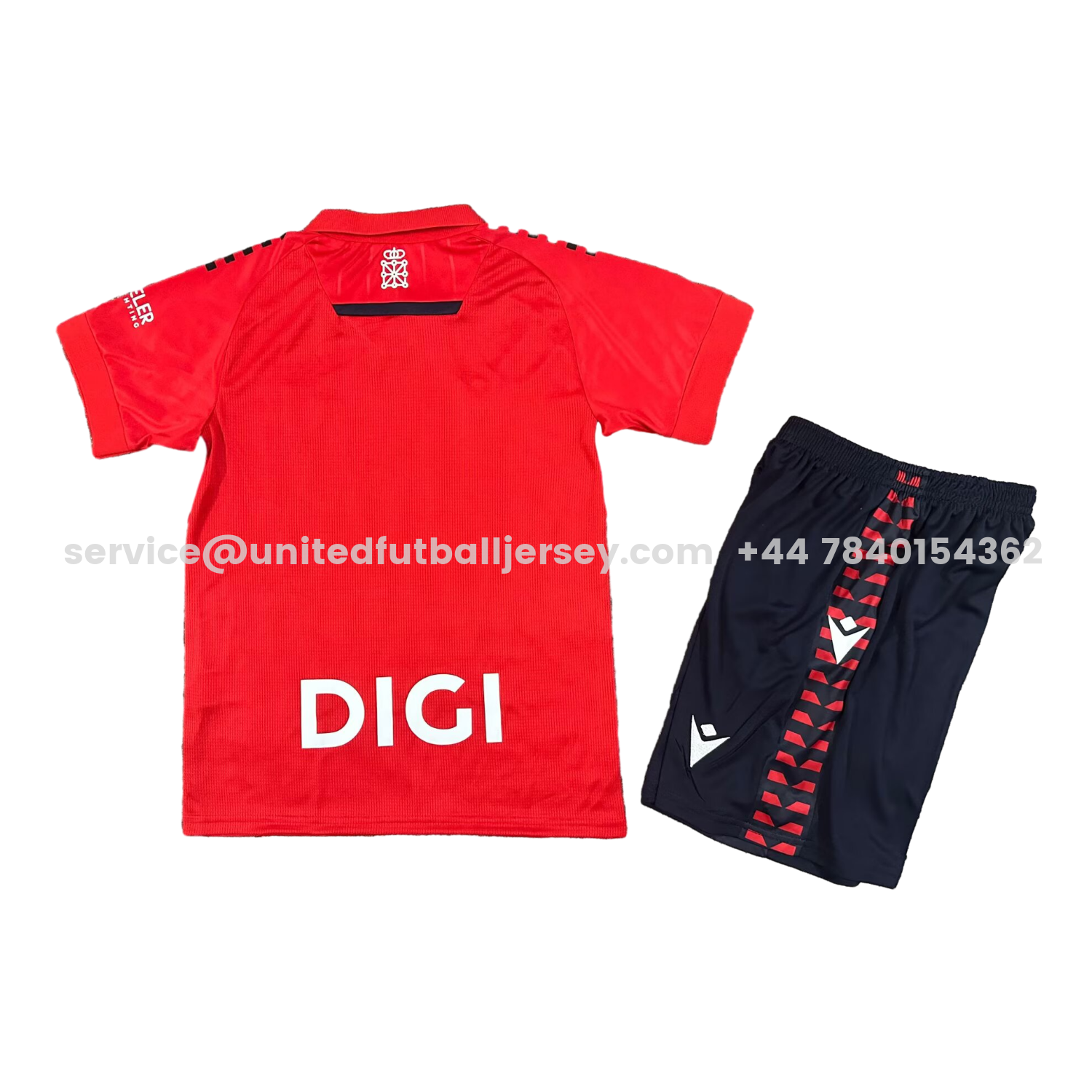 unitedfutballjersey-Osasuna 25-26 Home Kids Kit