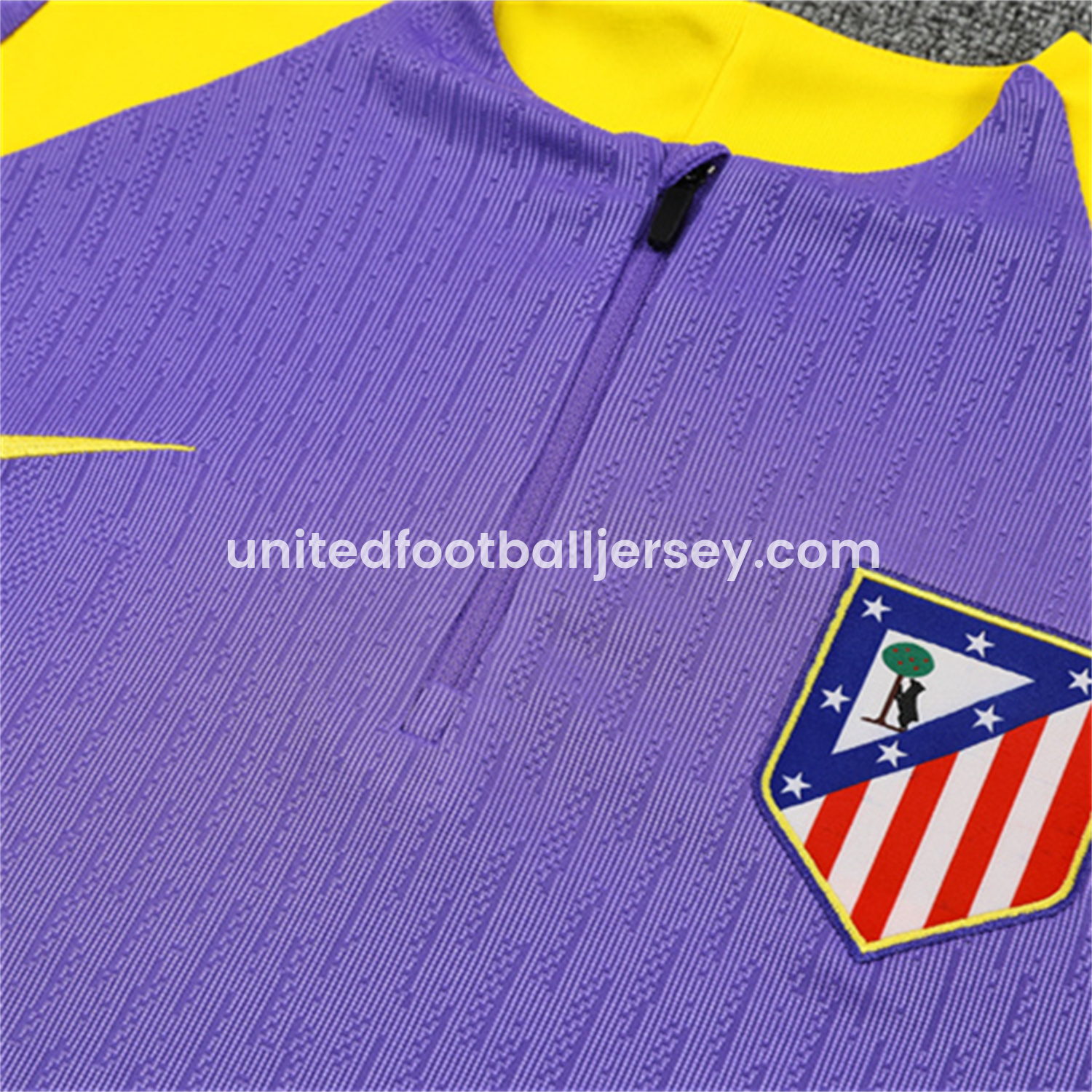 unitedfutballjersey-Atletico Madrid 25-26 Long Sleeves Training Set - Purple Top & Purple Pants