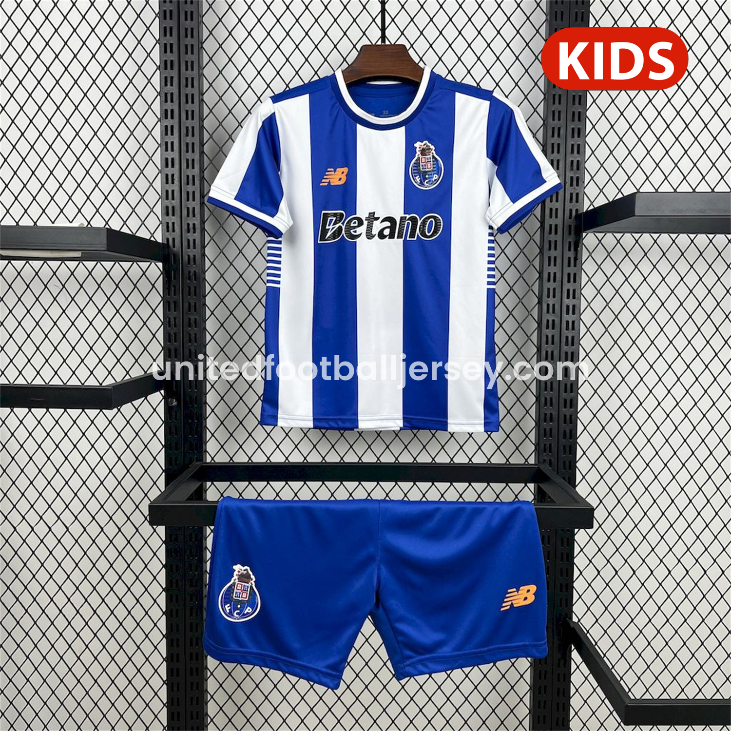 unitedfutballjersey-Porto 25-26 Home Kids Kit