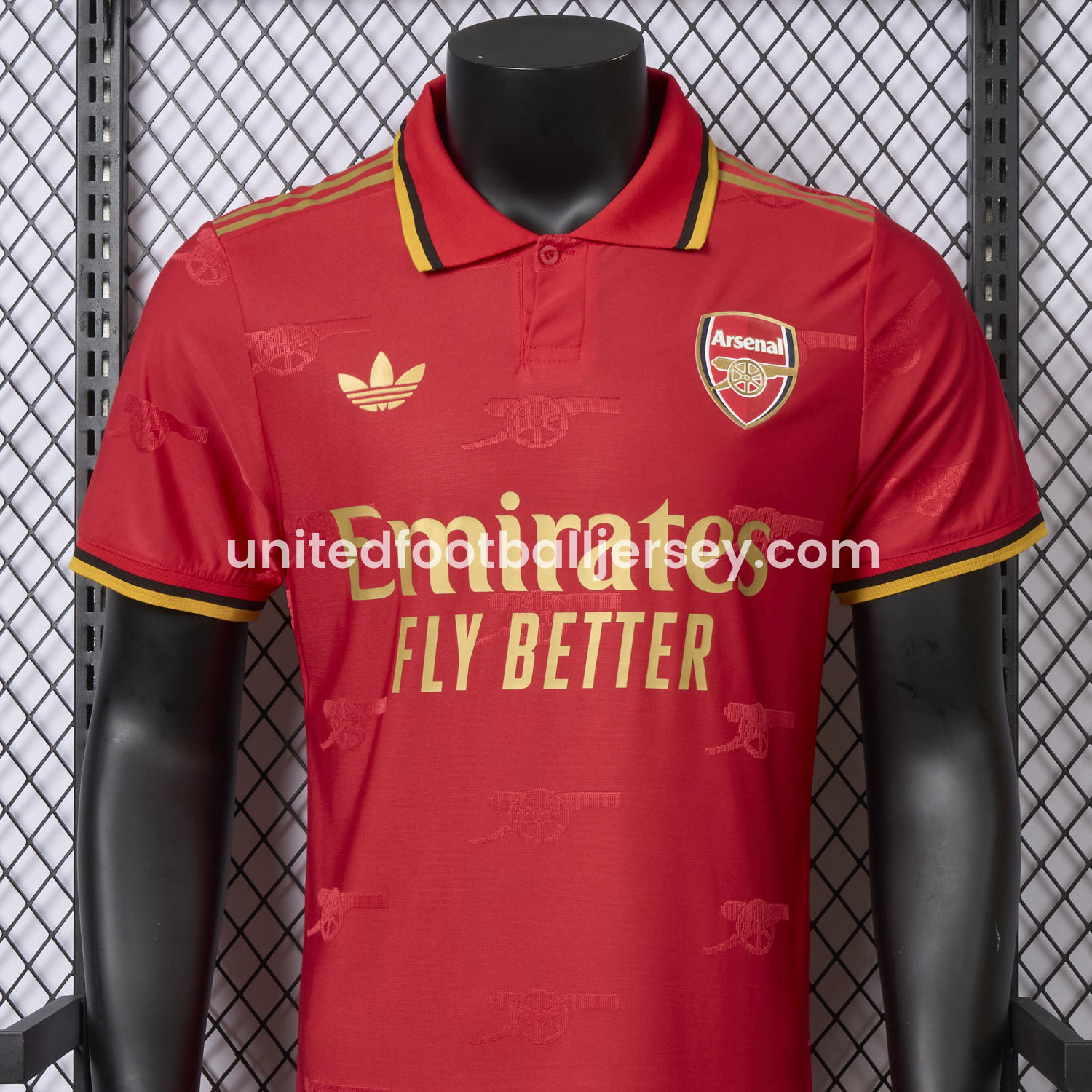 unitedfutballjersey-Arsenal 25-26 Red POLO Special Edition Jersey - Player Version