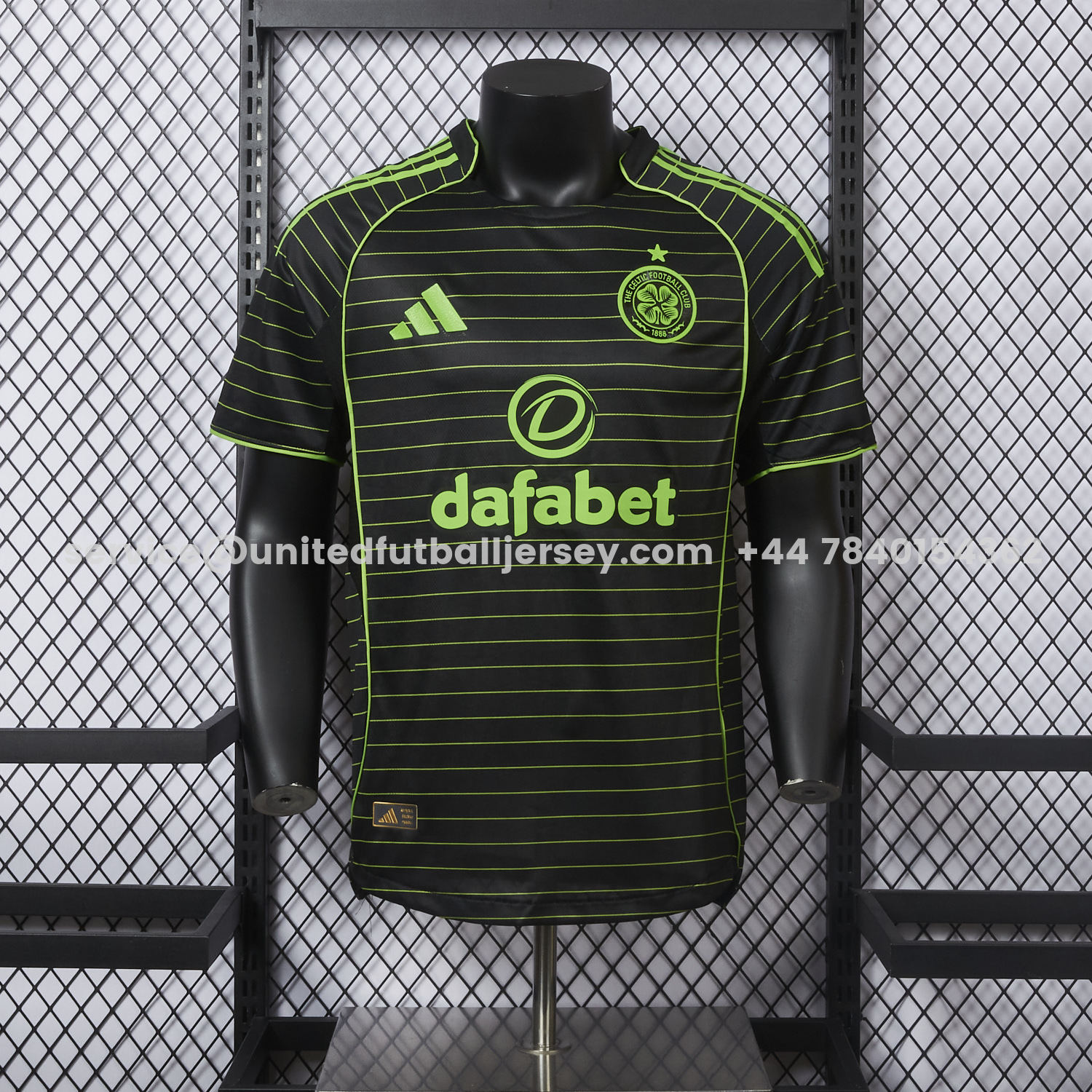 unitedfutballjersey-Celtic 25-26 Away Black Jersey - Player Version