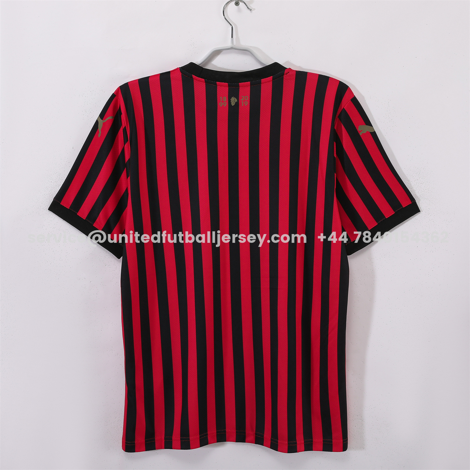 unitedfutballjersey-Retro AC Milan 2019 120th Anniversary Home Jersey