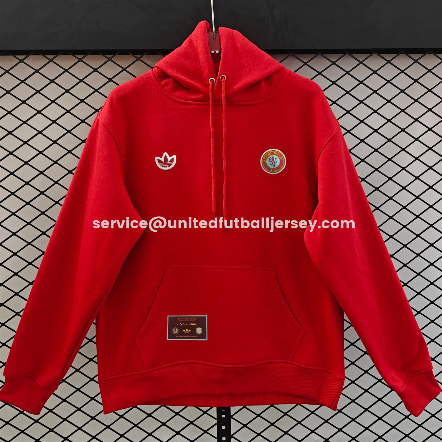 unitedfutballjersey-Aston Villa 25-26 Originals Terrace Icon Unisex Pullover Hoodie