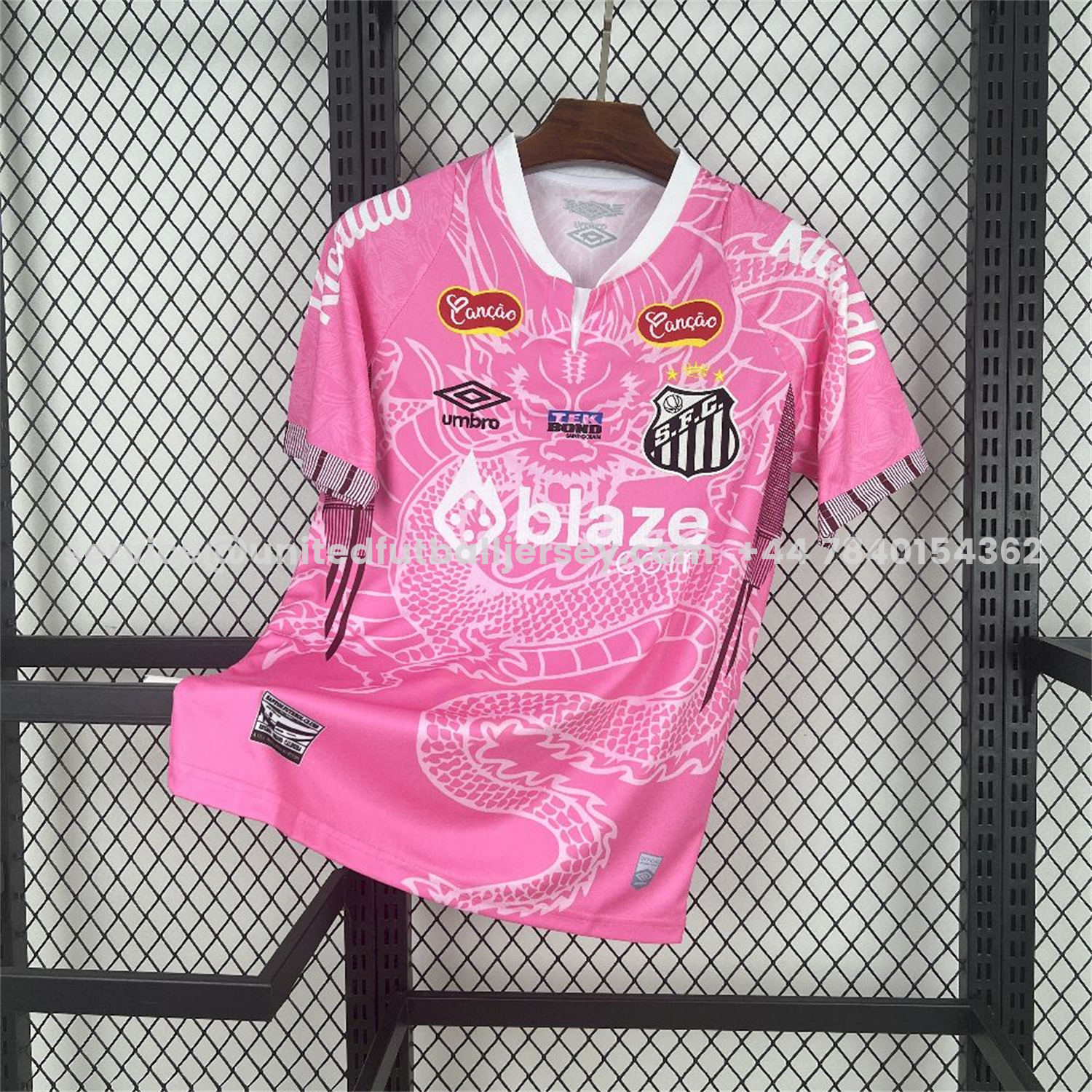 unitedfutballjersey-Santos 25-26 Pink Special Jersey with Sponsors - Fans Version