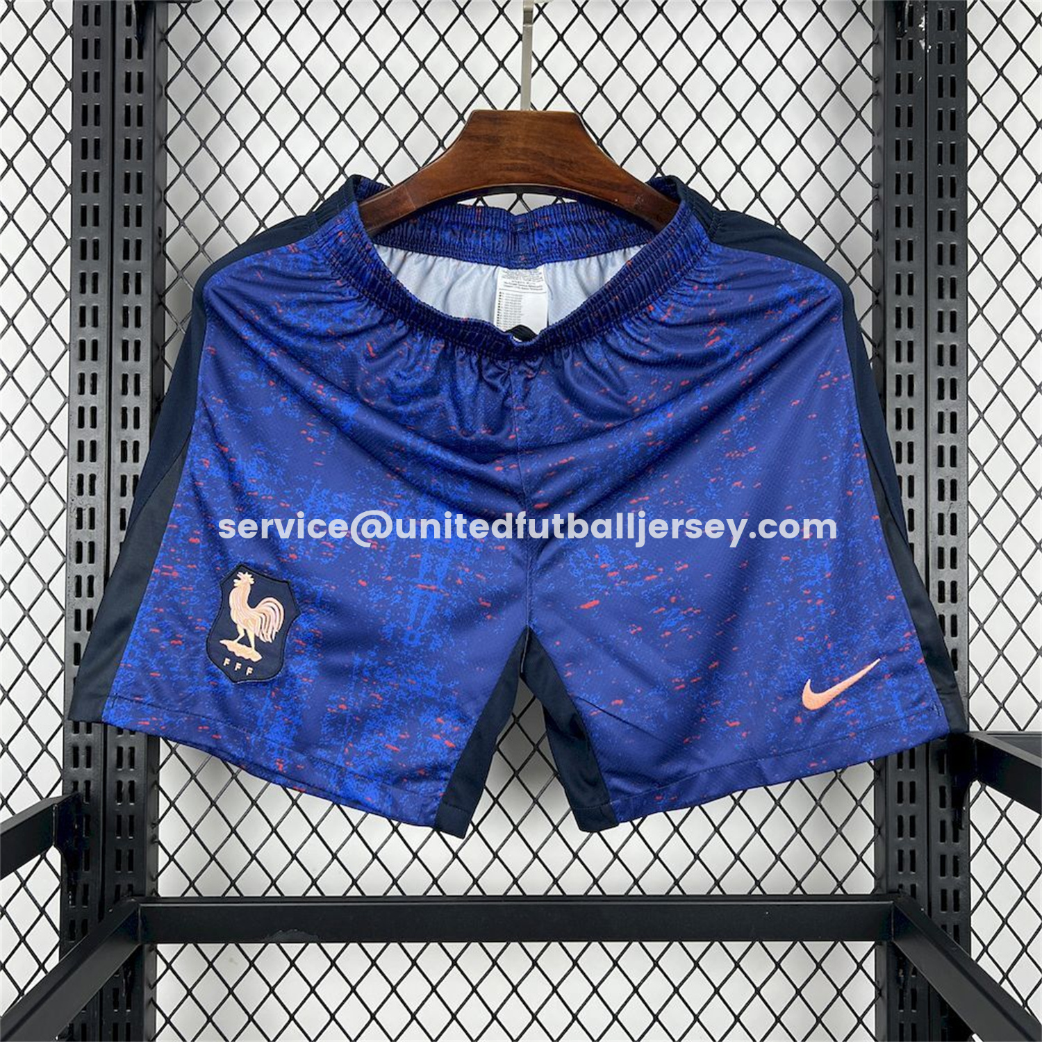 unitedfutballjersey-France 2026 Home Blue Shorts - Fans Version