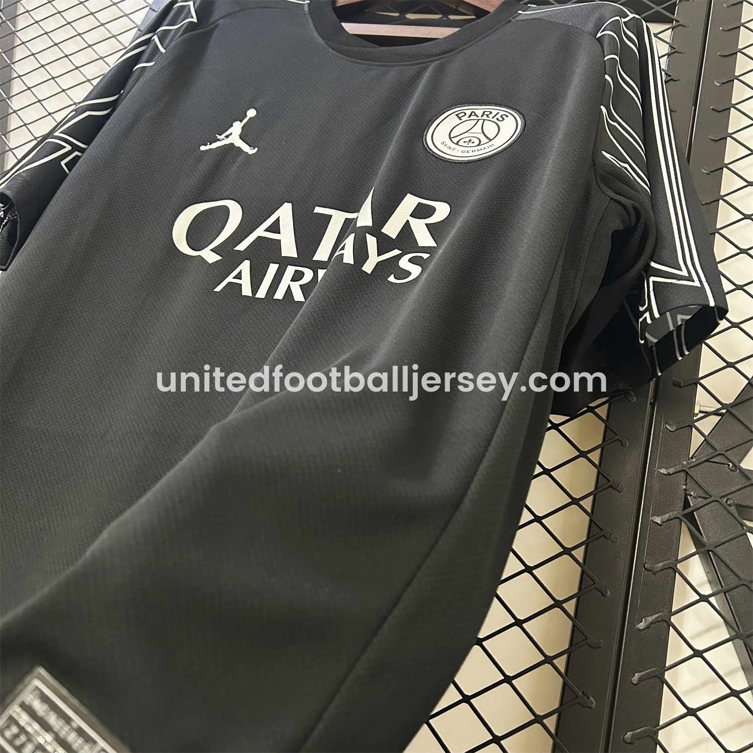 unitedfutballjersey-Paris Saint-Germain PSG 24-25 Fourth Black Jersey - Fans Version