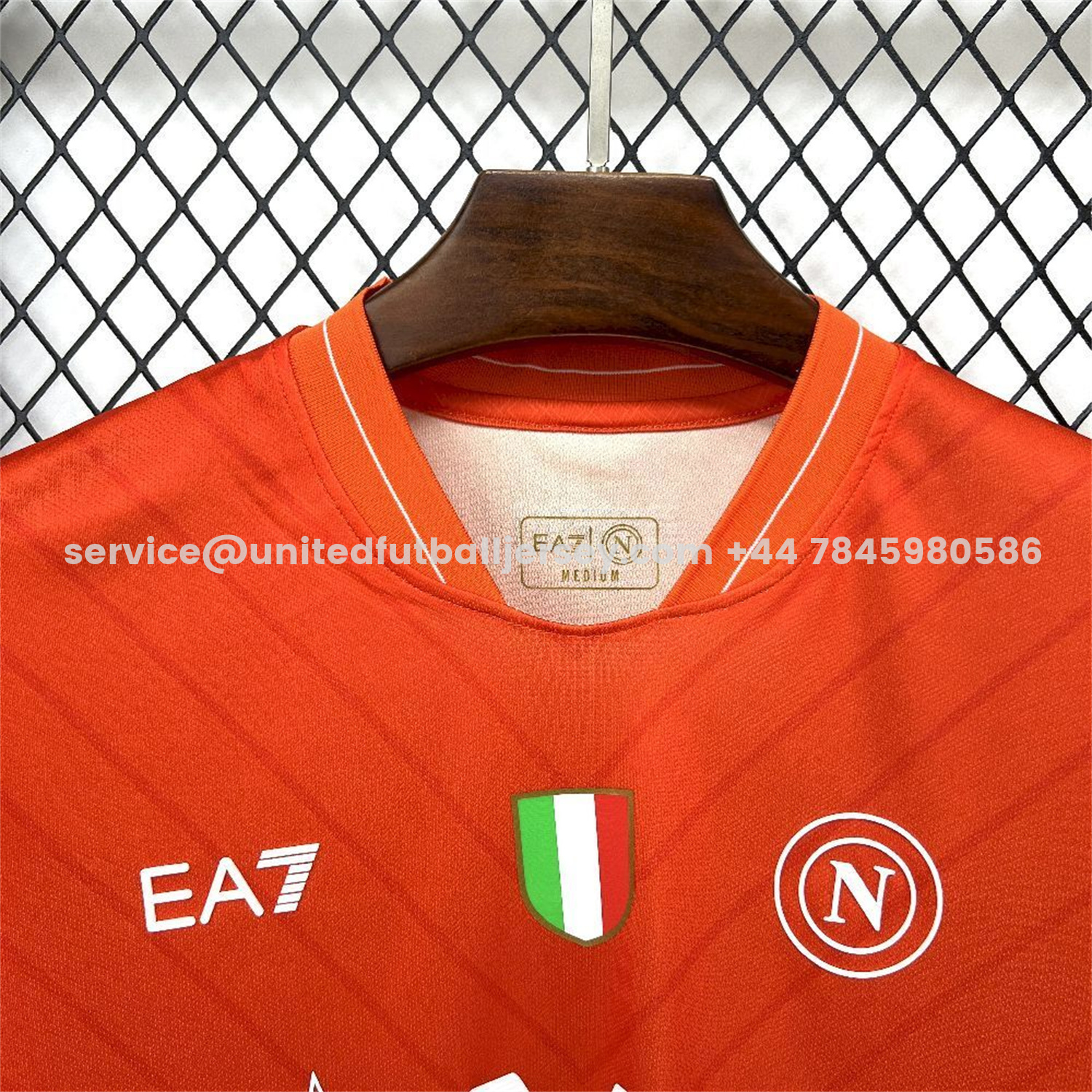 unitedfutballjersey-Napoli 25-26 Goalkeeper Orange Jersey - Fans Version