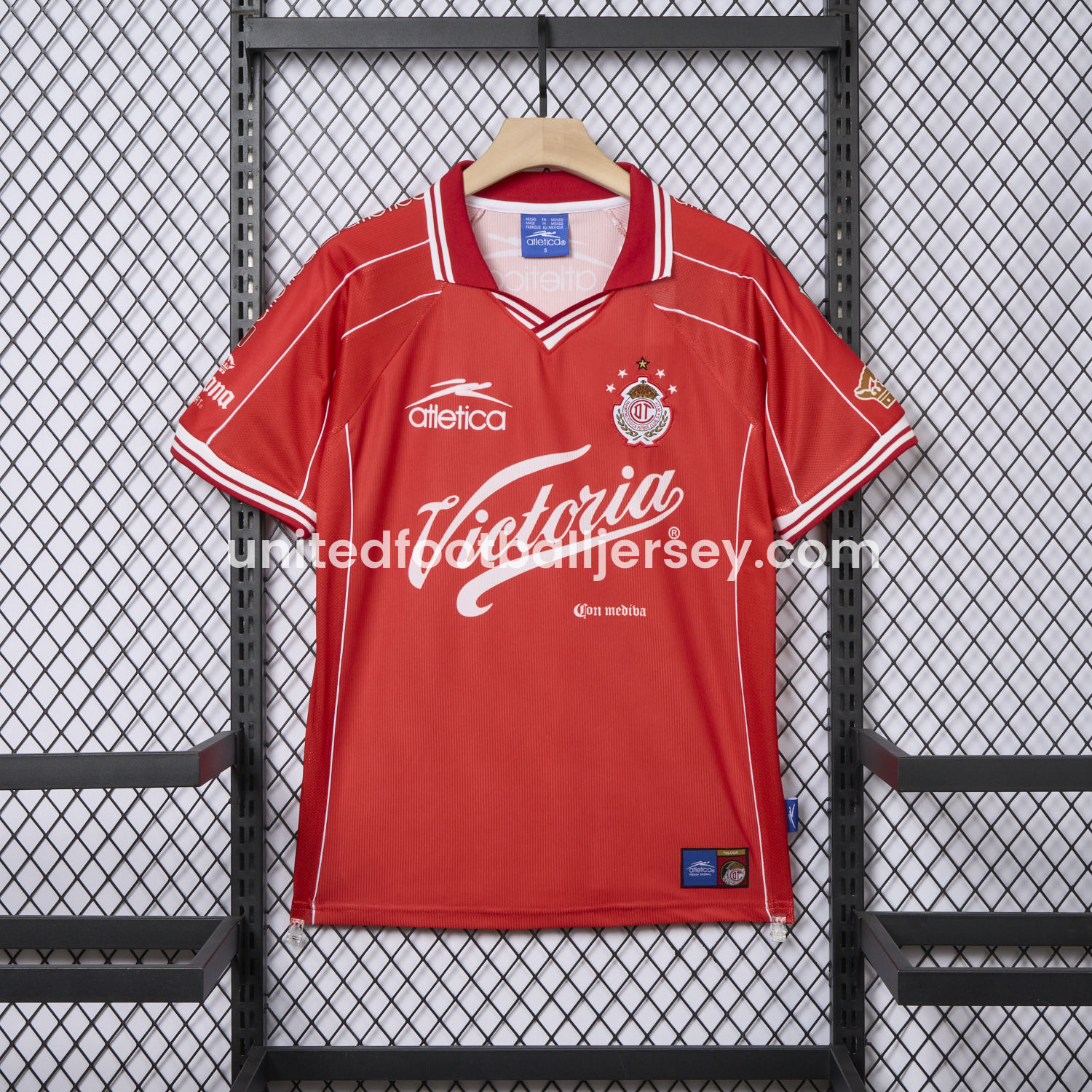 unitedfutballjersey-Retro Toluca 1999-00 Home Jersey