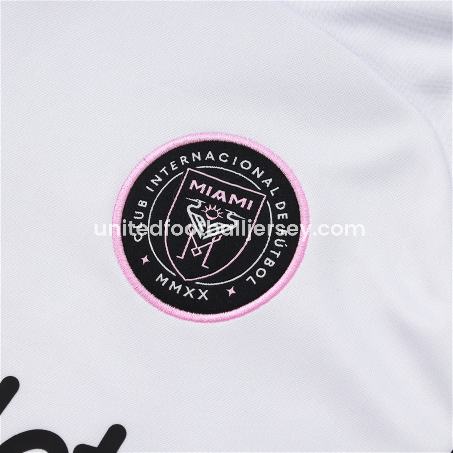 unitedfutballjersey-INT M.A.M 25-26 Long Sleeves Training Set - White Top & Black Pants