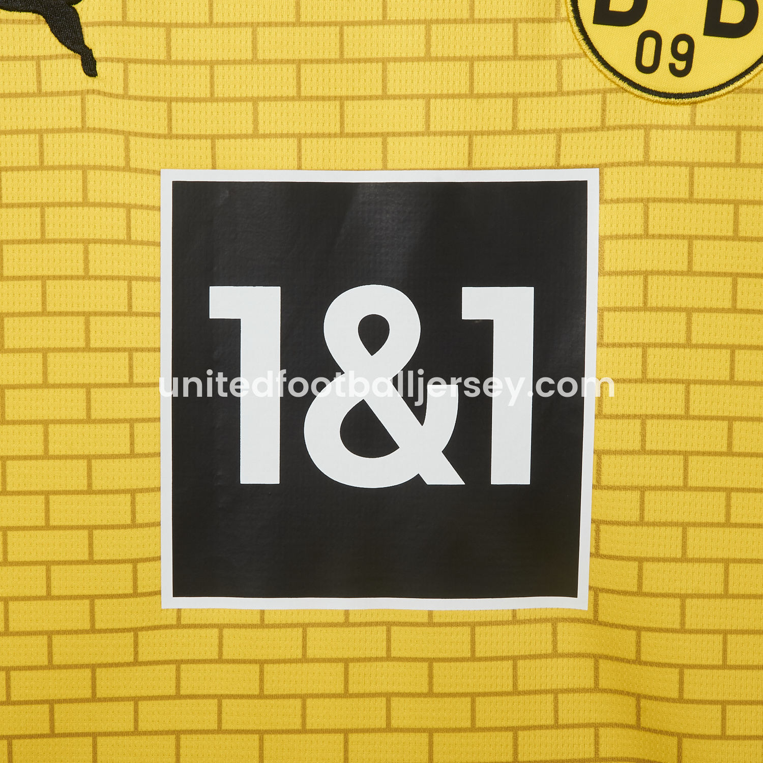 unitedfutballjersey-Dortmund 25-26 Pre-Match Training Yellow Brickwork Pattern Jersey - Fans Version