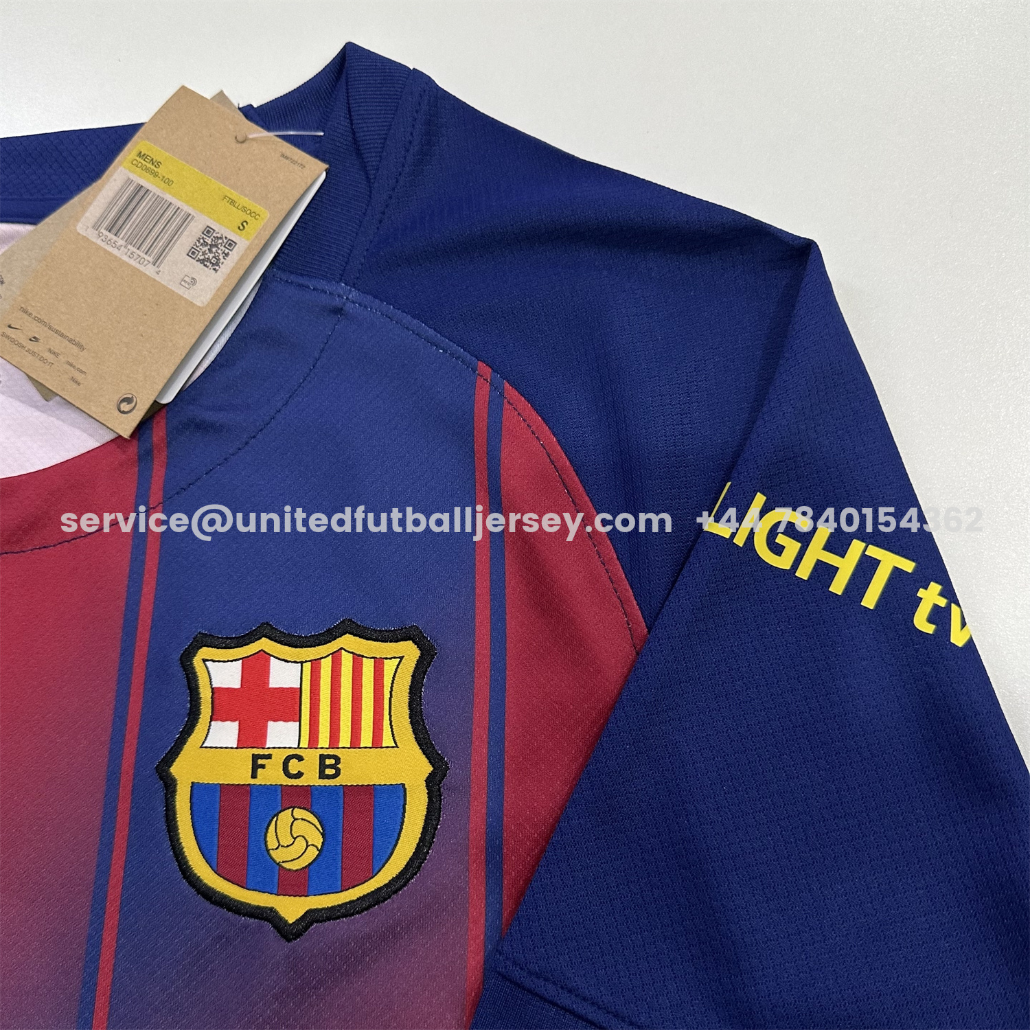 unitedfutballjersey-Barcelona 25-26 Home Unsponsored Jersey - Fans Version