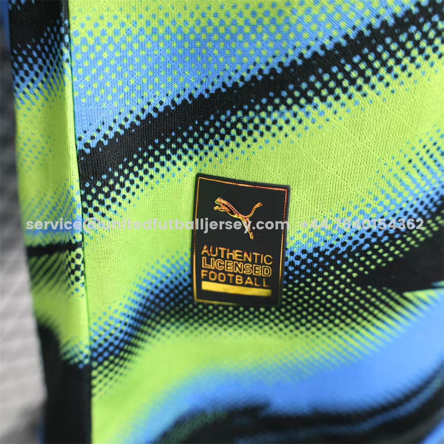 unitedfutballjersey-Marseille 25-26 Blue Green Gradient Training Jersey - Player Version