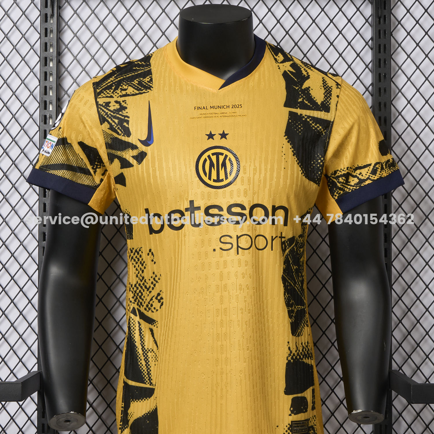unitedfutballjersey-Inter Milan 24-25 Third Champions League Final Jersey - Player Version