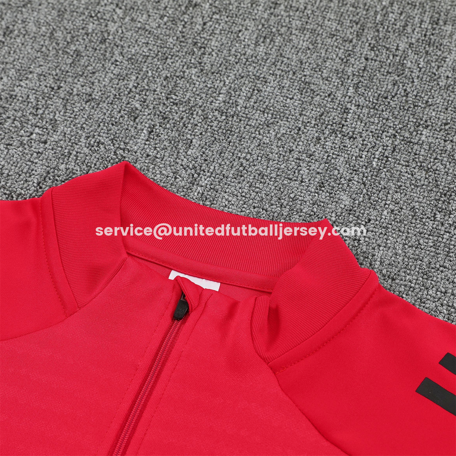 unitedfutballjersey-River Plate 25-26 Long Sleeves Training Set - Red Top & Black Pants