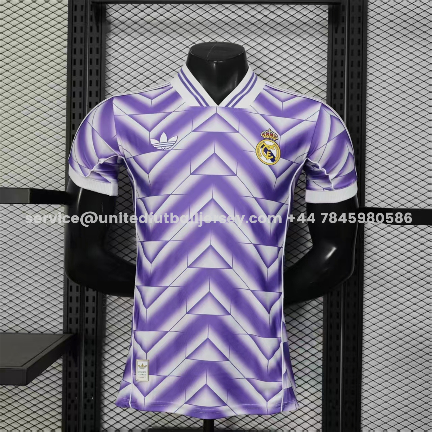 unitedfutballjersey-Real Madrid 25-26 Refracted Purple Light White Special Jersey - Player Version