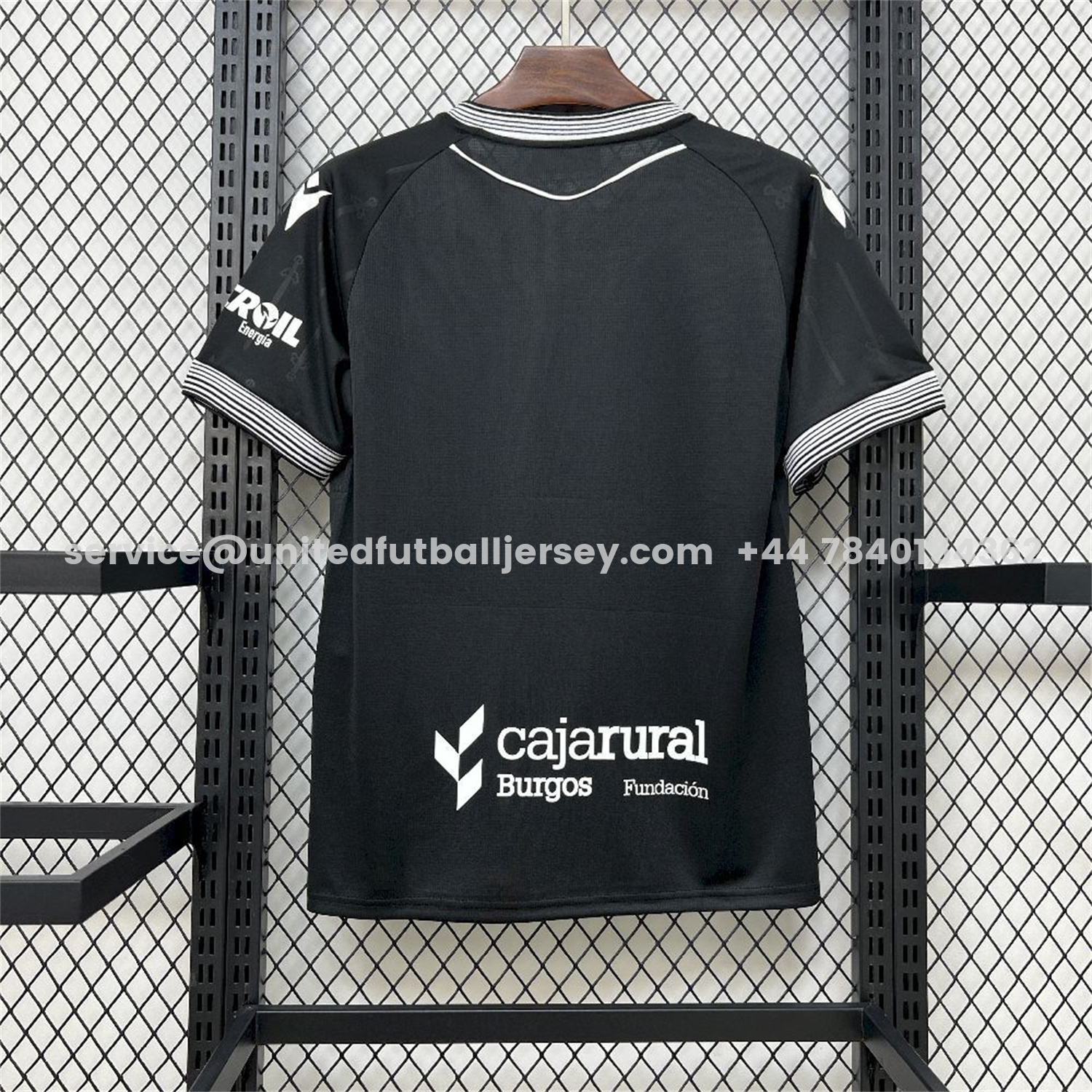 unitedfutballjersey-Burgos 25-26 Away Black Jersey - Fans Version
