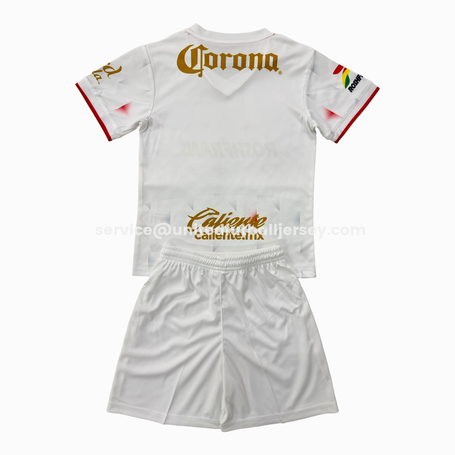 unitedfutballjersey-Toluca 25-26 Away White Men's Adult Jersey Set - Fans Version