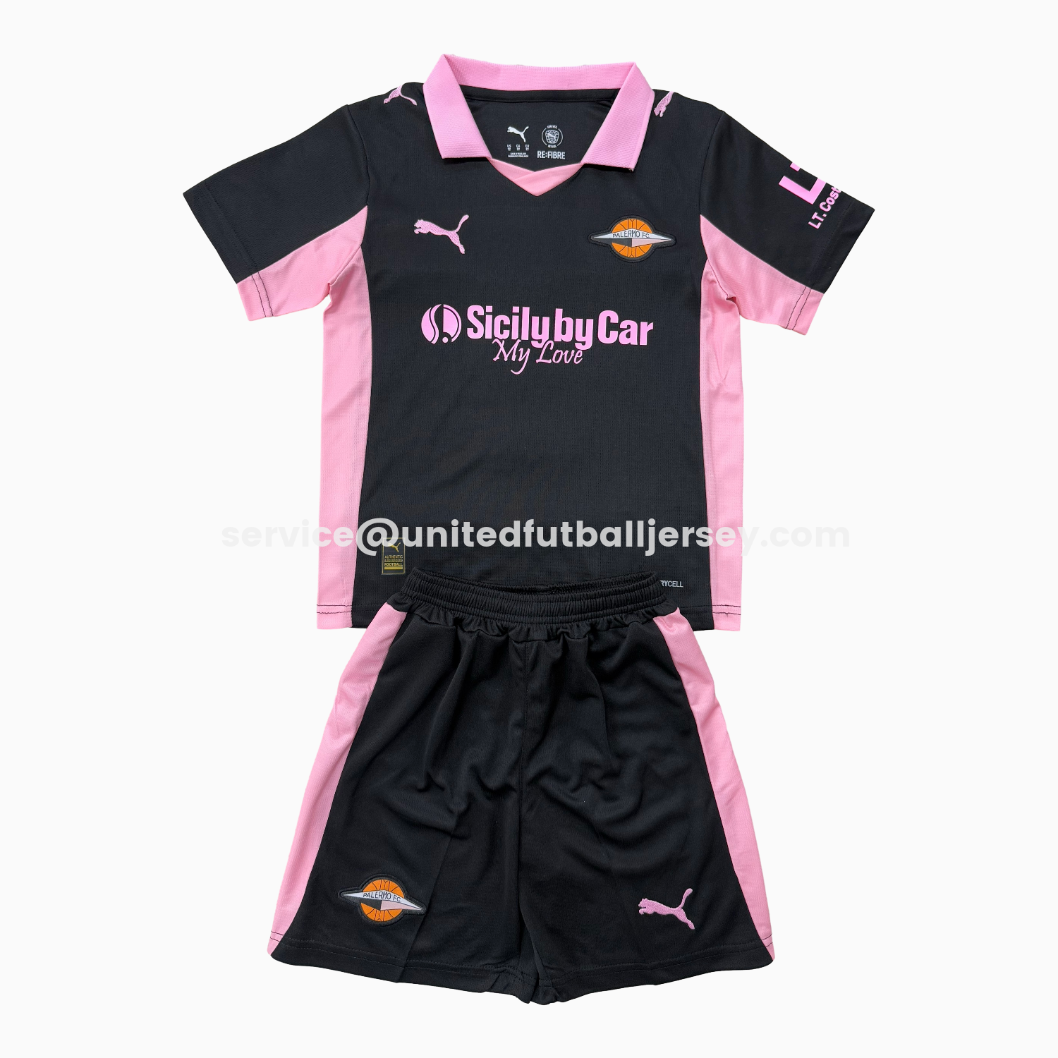 unitedfutballjersey-Palermo 25-26 Away Men's Adult Jersey Set - Fans Version