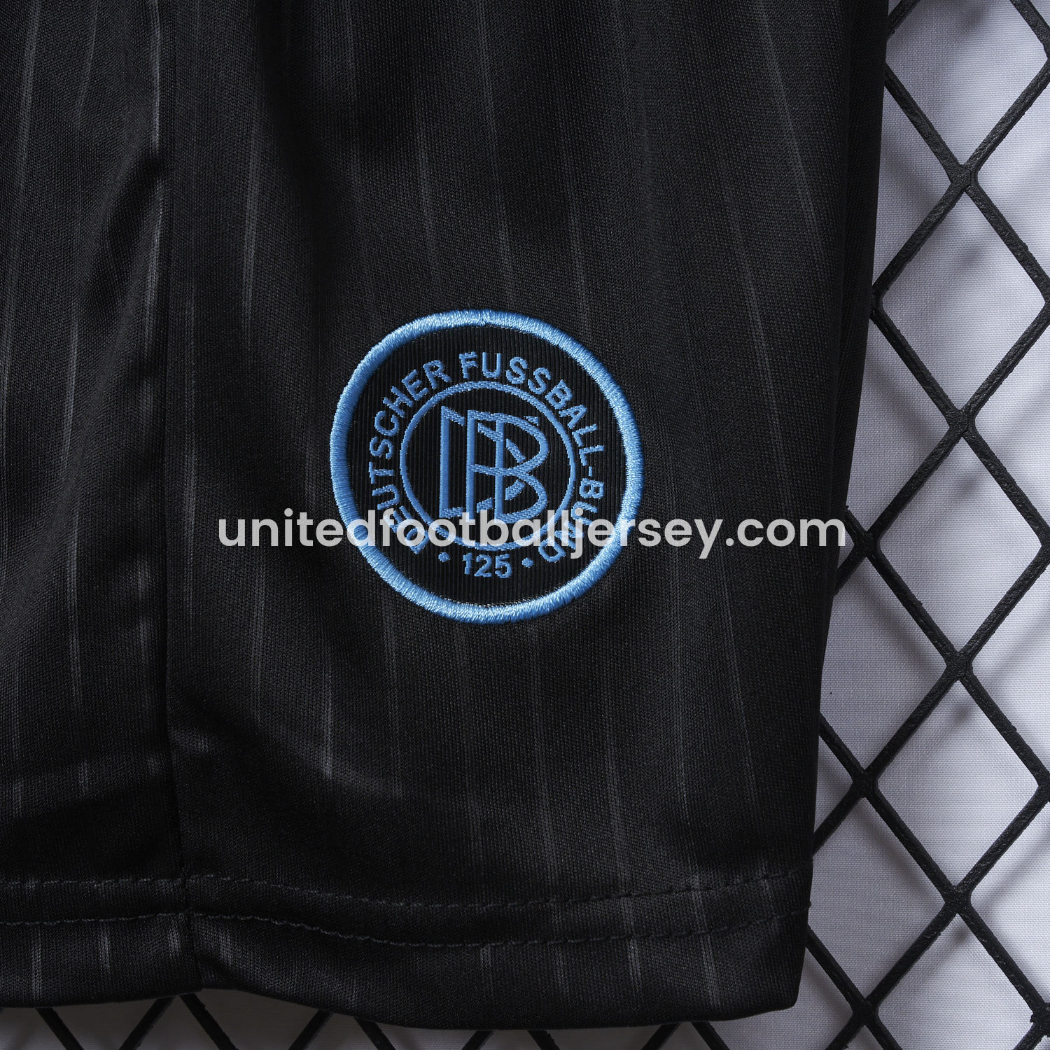 unitedfutballjersey-Germany 2025 125-Year Anniversary Blue Goalkeeper Kids Kit