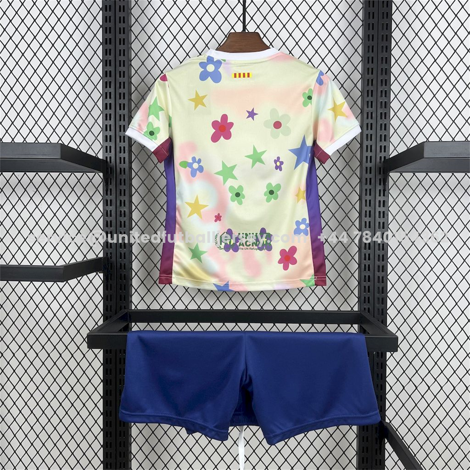 unitedfutballjersey-Barcelona 25-26 Stars And Flowers Pink Special Kids Kit