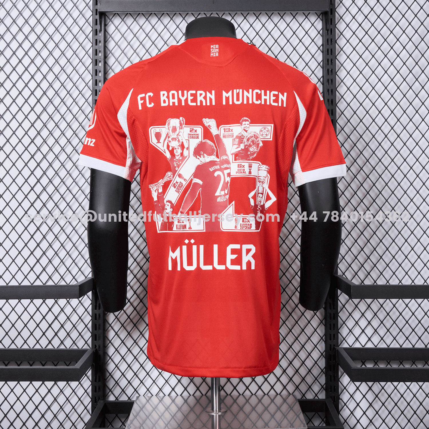 unitedfutballjersey-Bayern Munich 25-26 Home Müller Limited Edition Jersey - Player Version