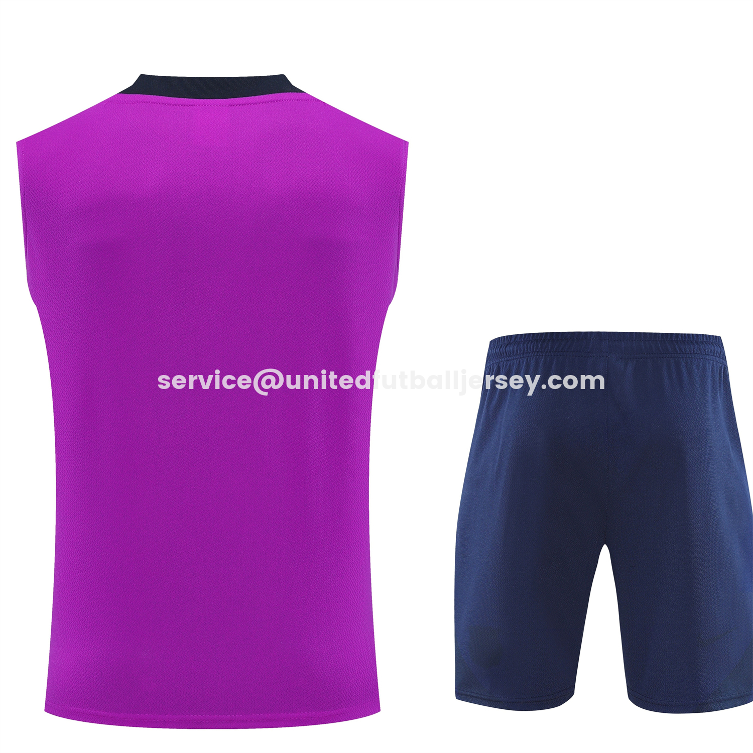 unitedfutballjersey-Barcelona 25-26 Vest Training Set - Purple Vest and Dark Blue Shorts