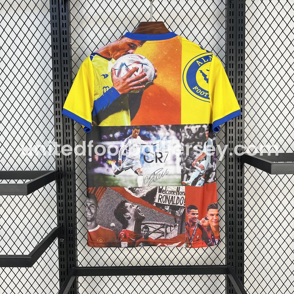 unitedfutballjersey-Cristiano Ronaldo Career Commemorative Moments Jigsaw Puzzle Jersey - Fans Version - Real Madrid Manchester United Juventus Portugal Al Nassr