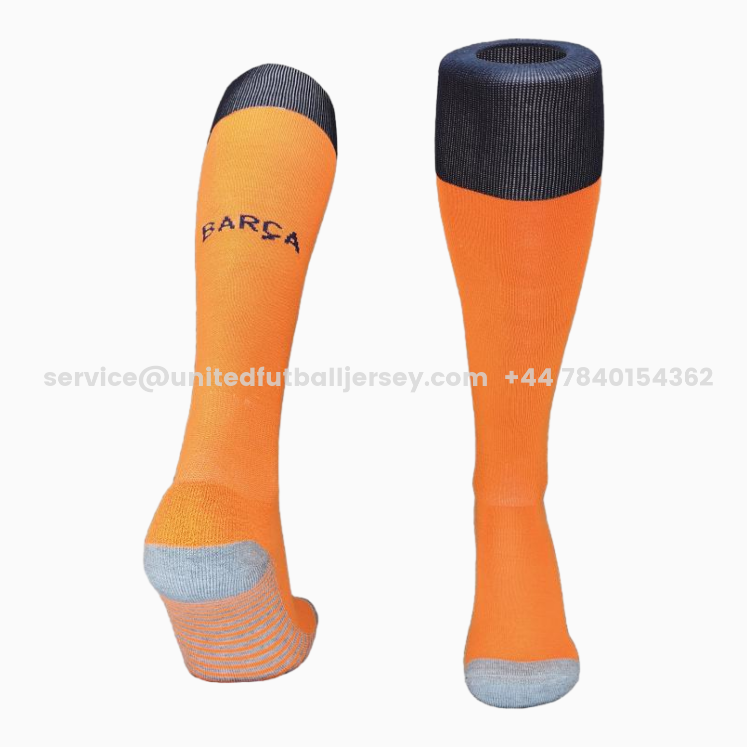 unitedfutballjersey-Barcelona 25-26 Third Socks - Orange