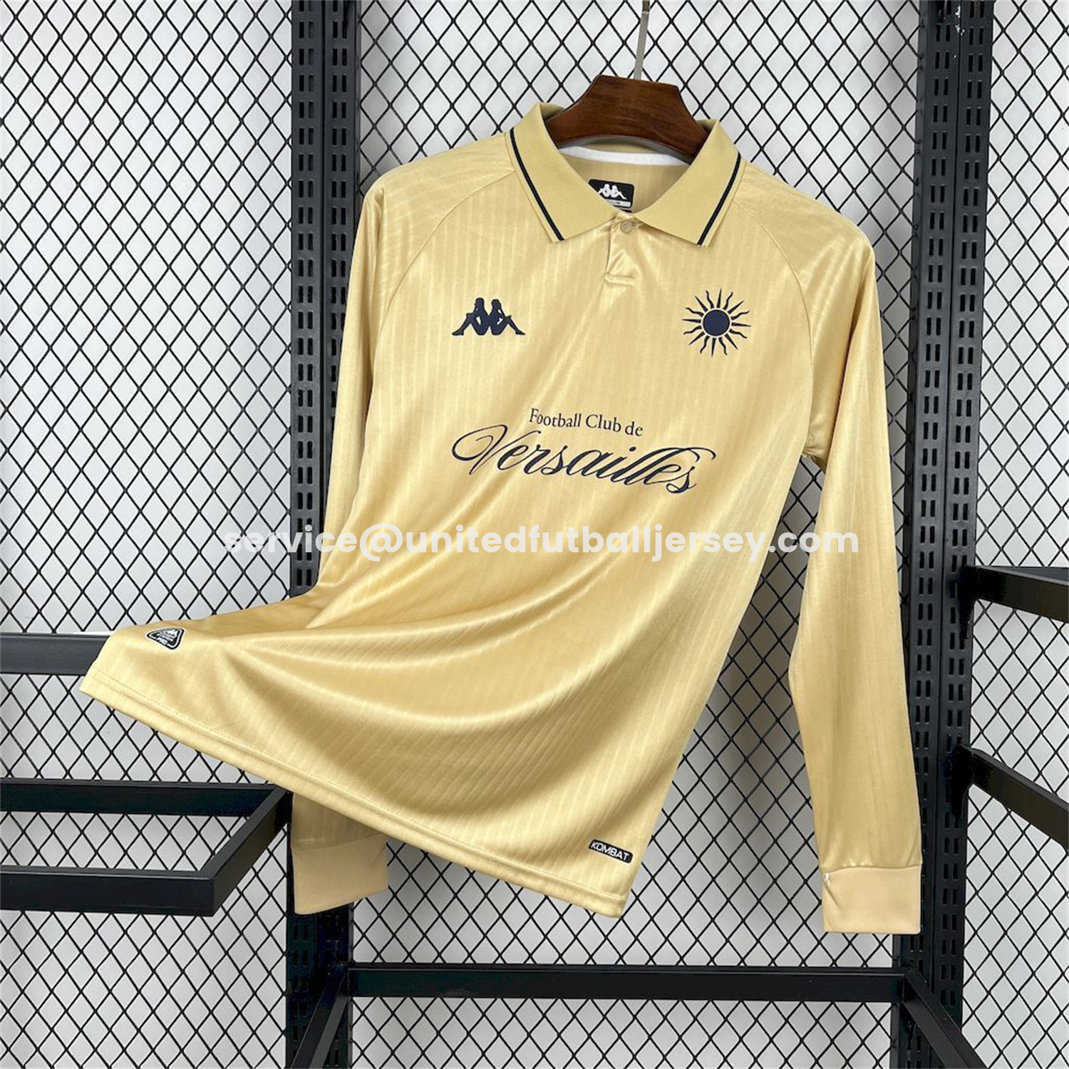 unitedfutballjersey-FC Versailles 25-26 Gold L'Élégant Special Long Sleeves Jersey - Fans Version