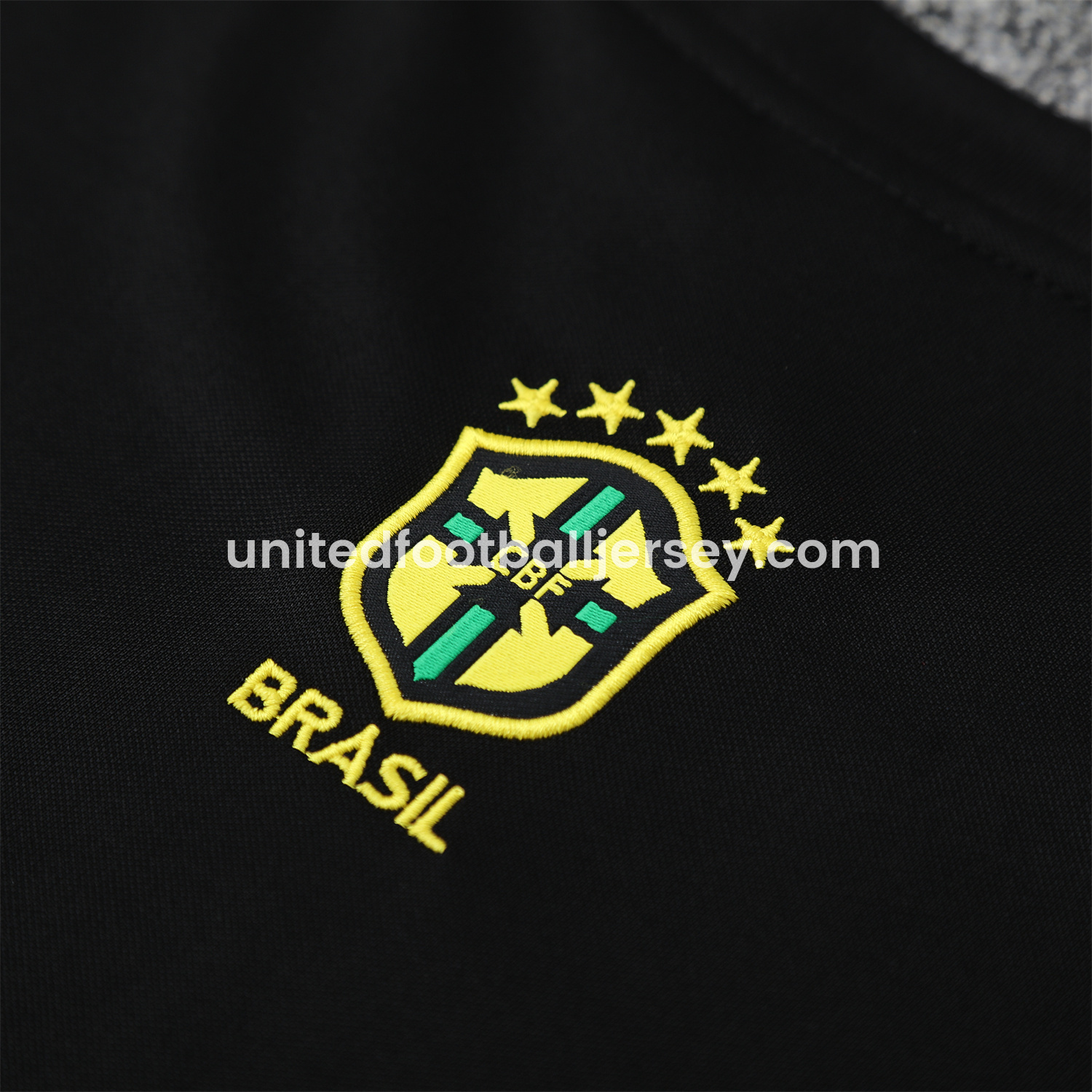 unitedfutballjersey-Brazil 25-26 Blue Jesus Statue Vest Training Set - Blue Vest & Black Shorts