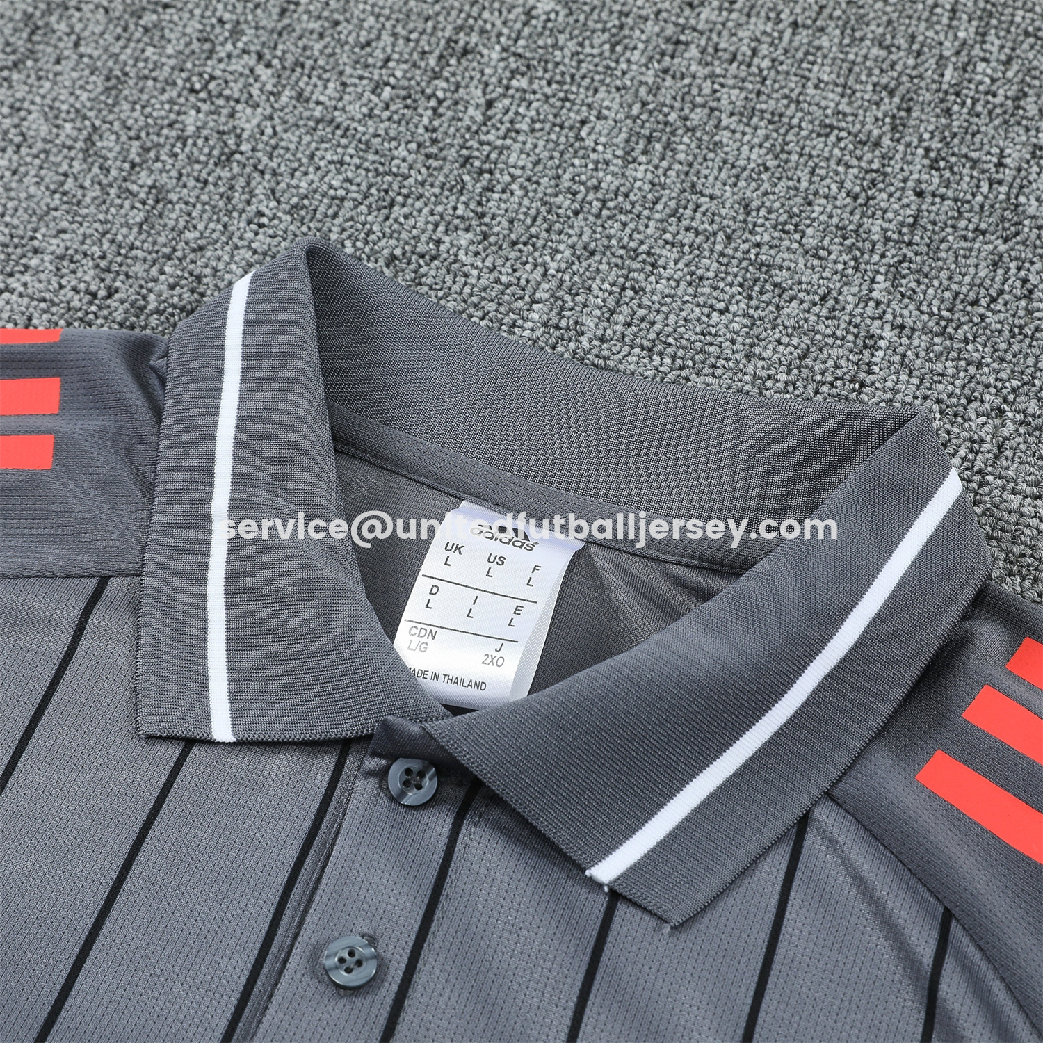 unitedfutballjersey-Bayern Munich 25-26 POLO Short-Sleeve Training Set - Deep Grey Top and Pants