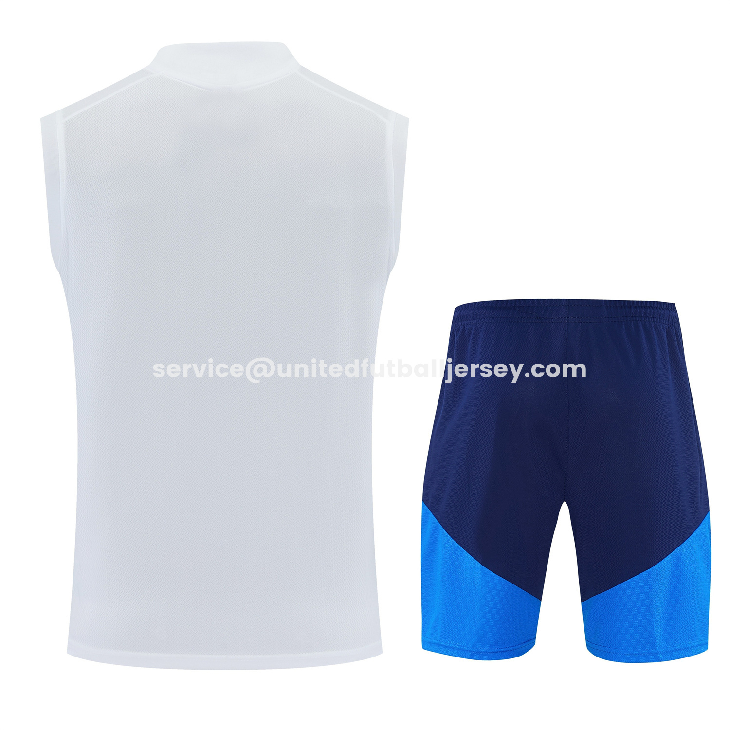 unitedfutballjersey-Colombia 2026 Vest Training Set - White Vest and Blue Shorts