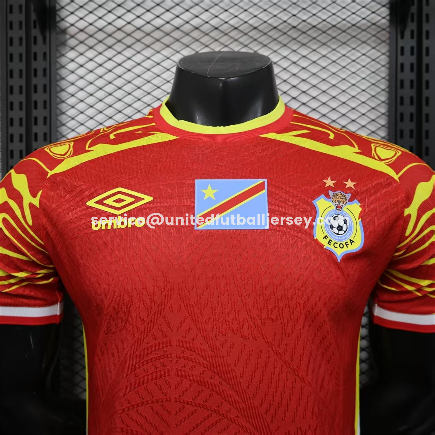 unitedfutballjersey-Congo 2026 Third Red Jersey - Player Version